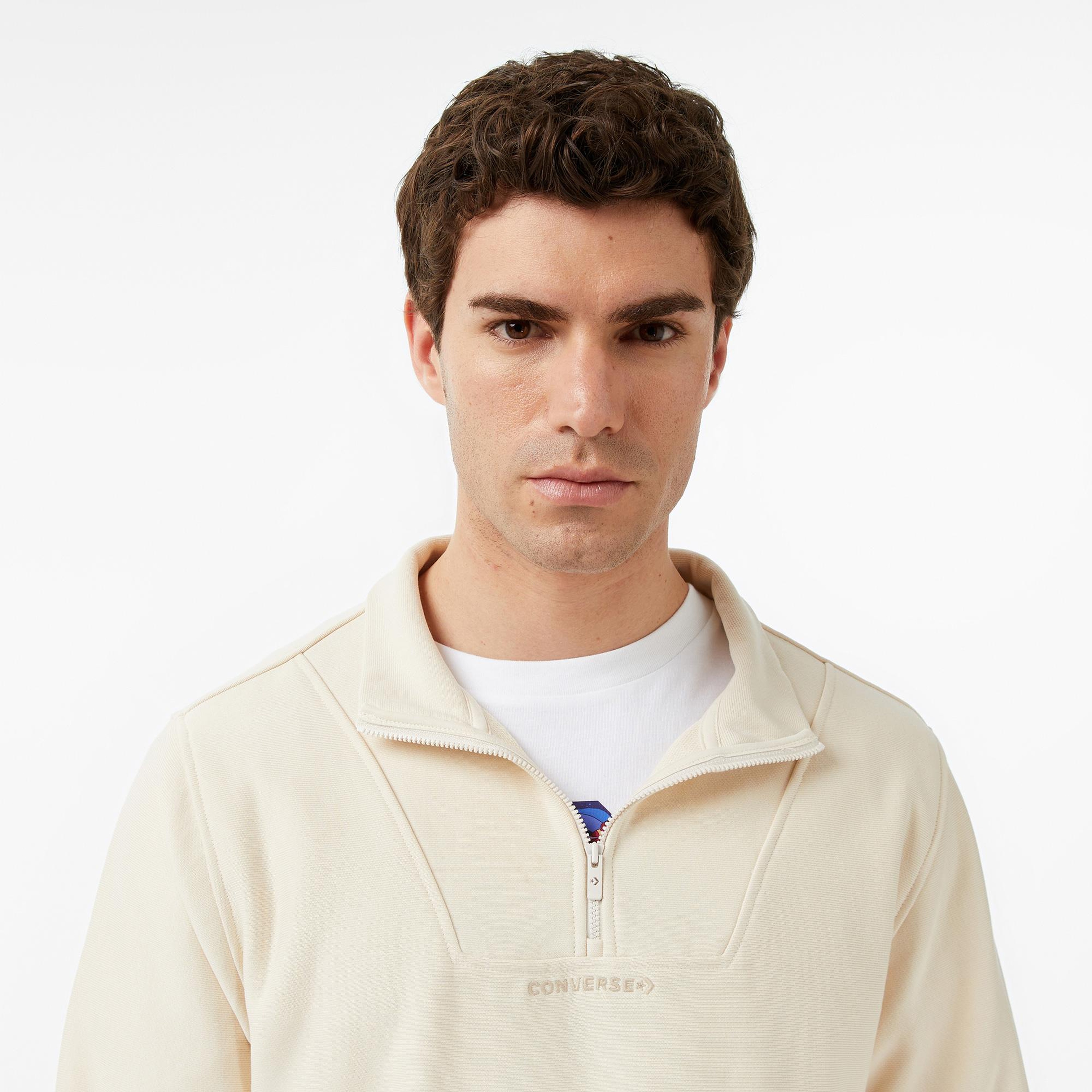 Converse Erkek Krem Sweatshirt