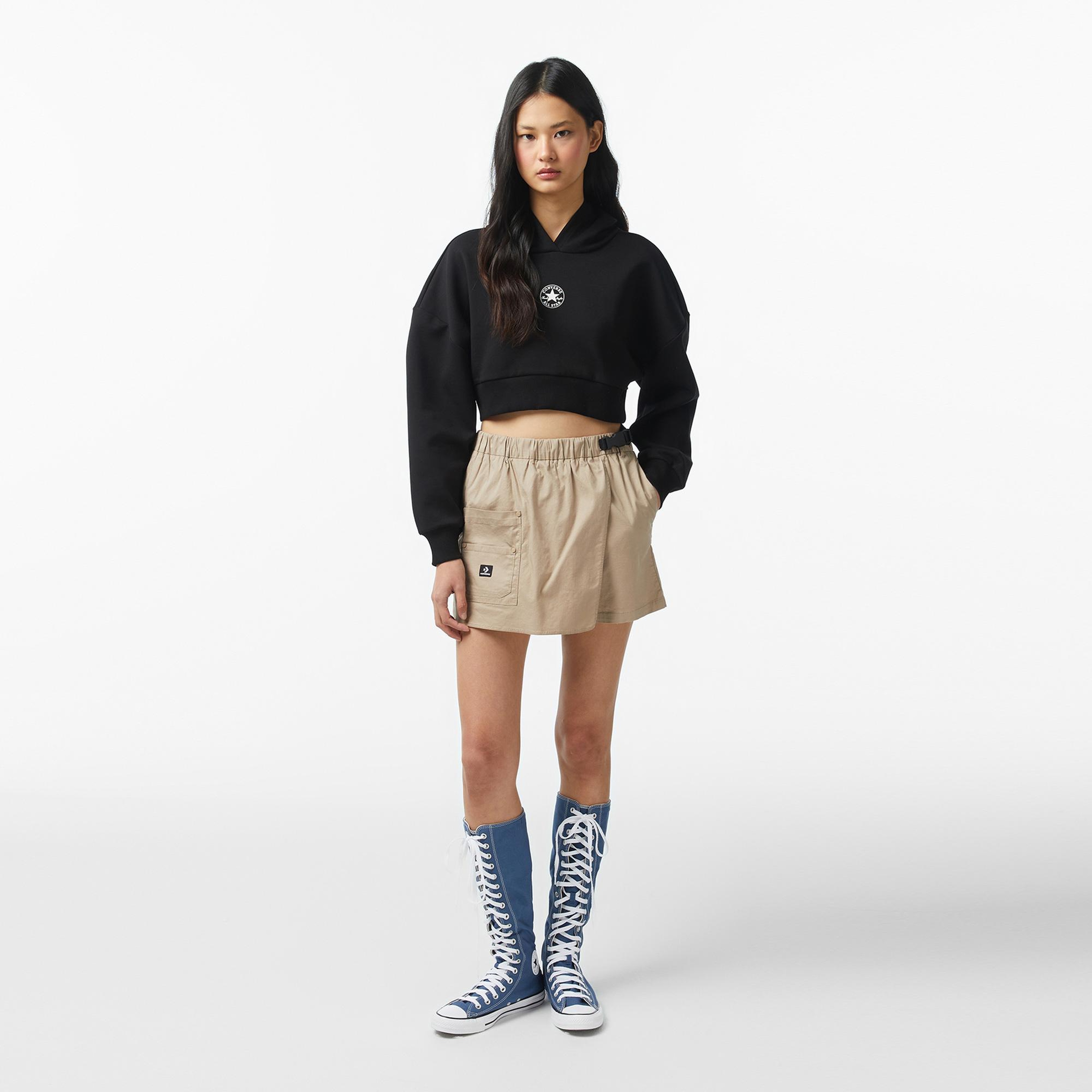 Converse Kadın Siyah Sweatshirt