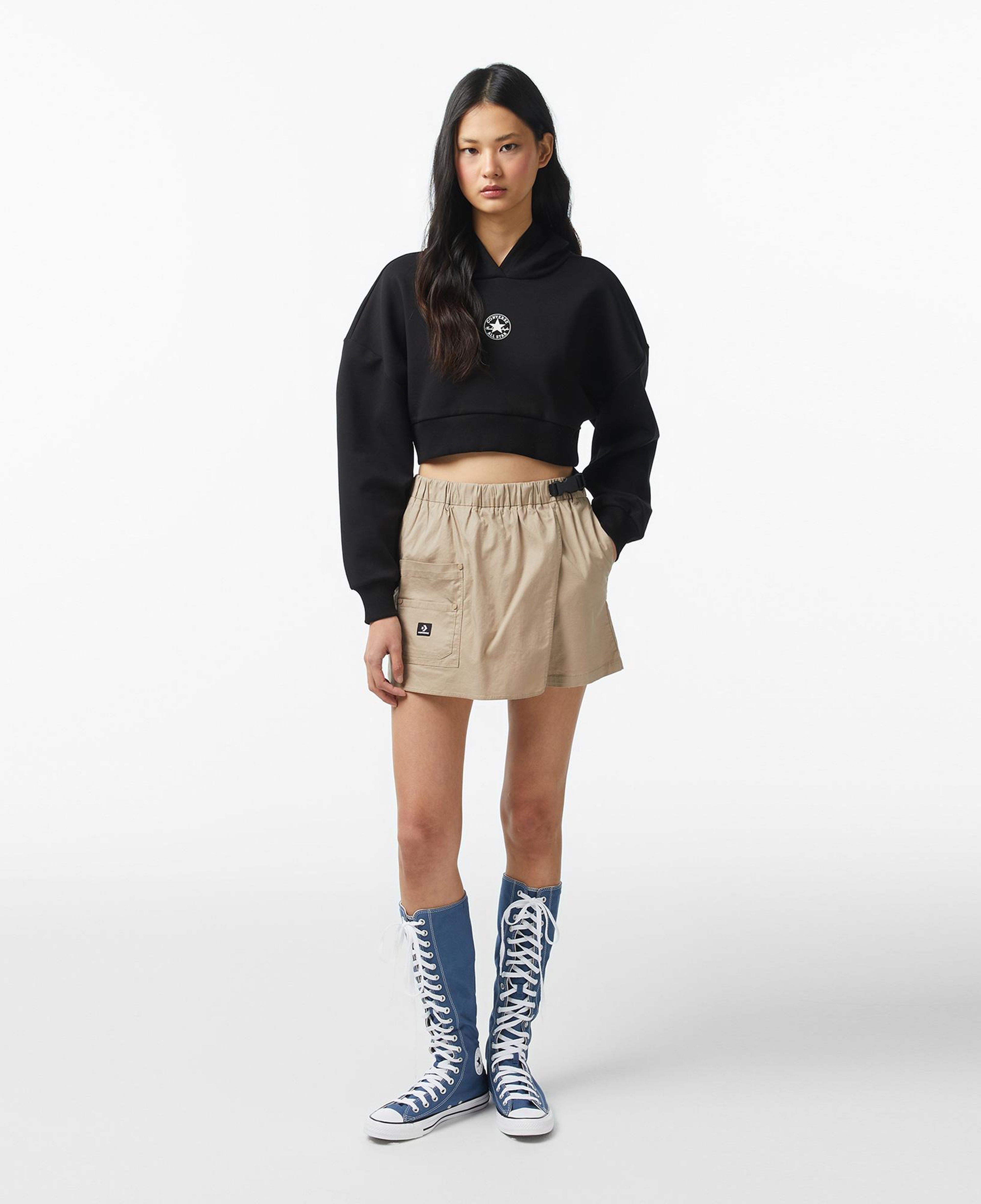 Converse Kadın Siyah Sweatshirt