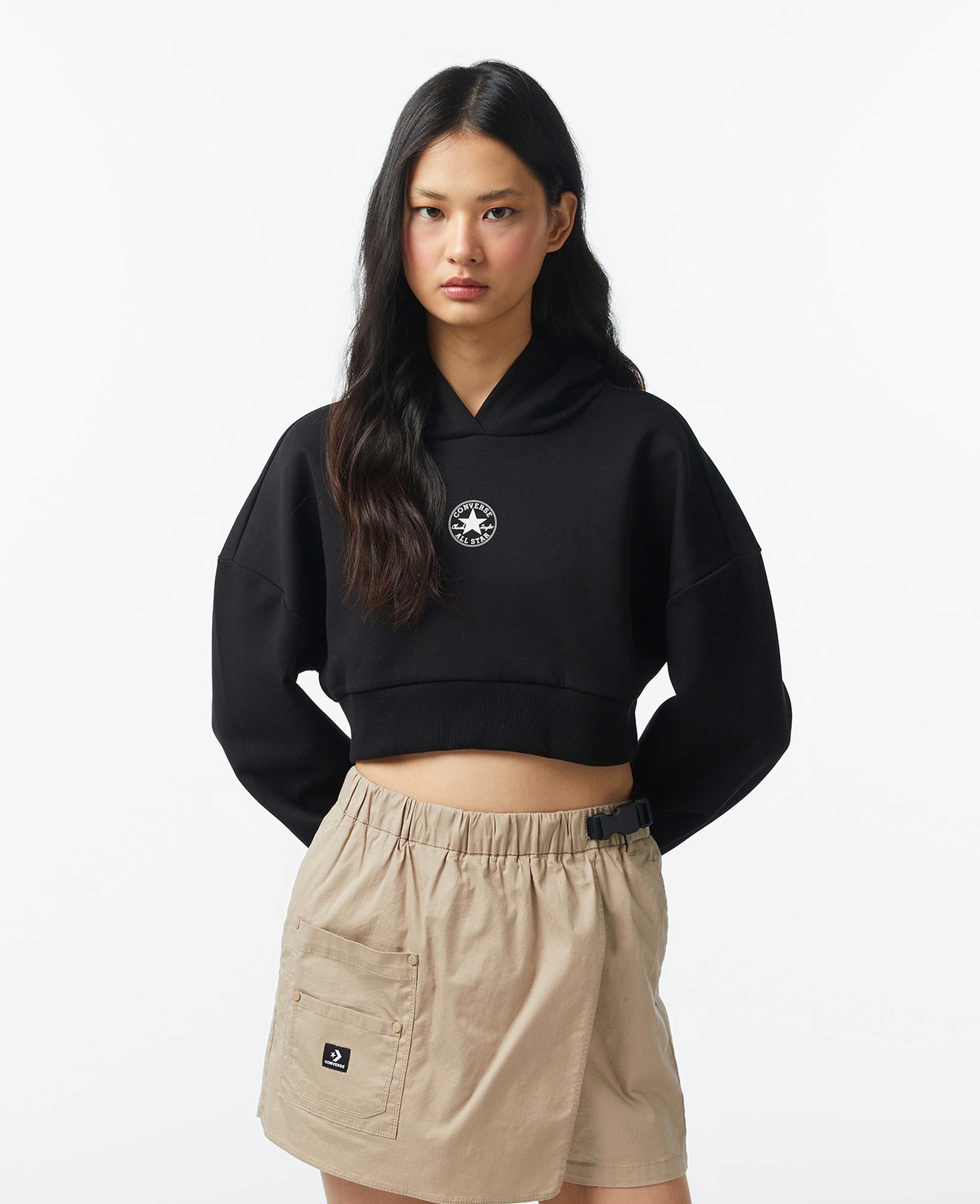 Converse Kadın Siyah Sweatshirt