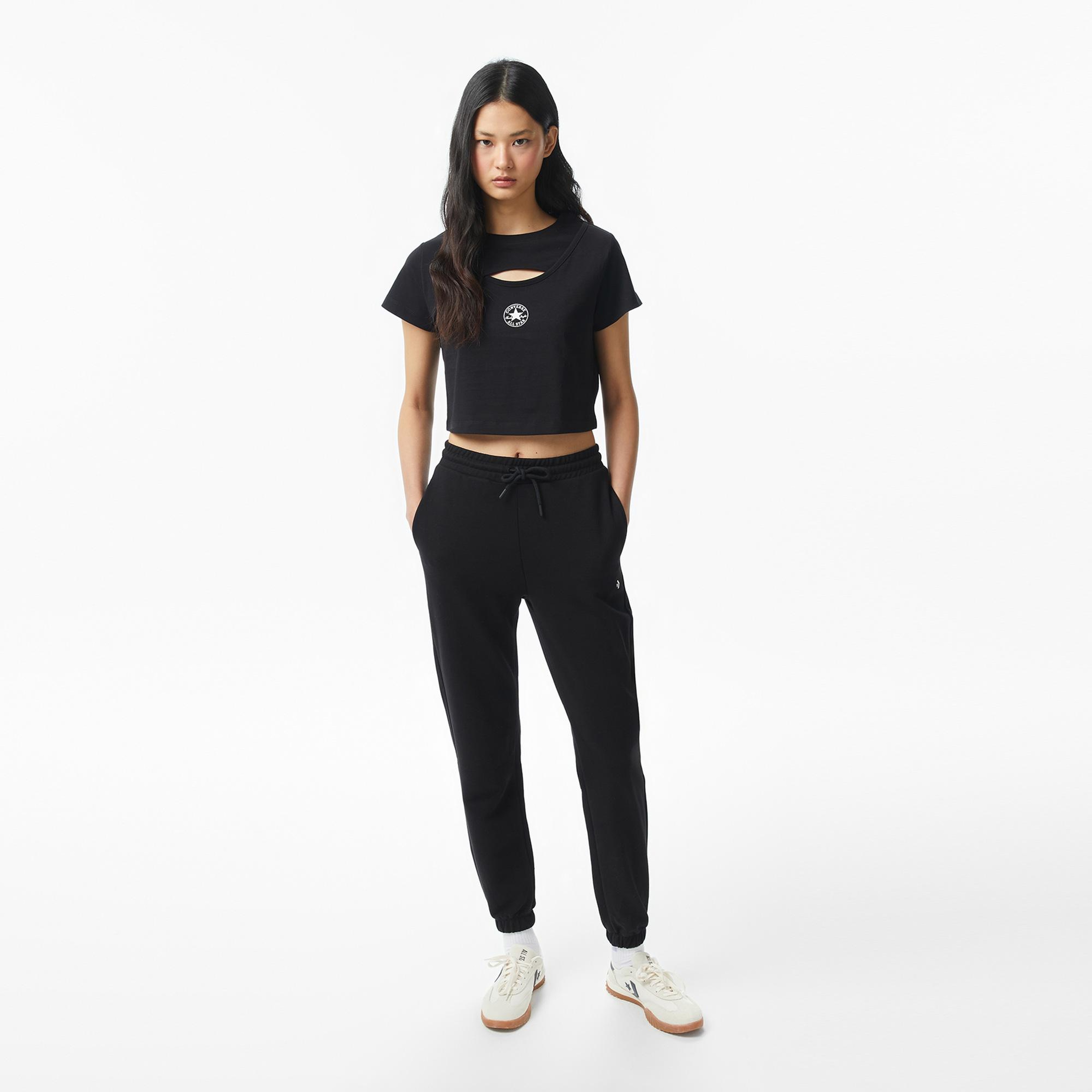 Converse Kadın Siyah T-Shirt