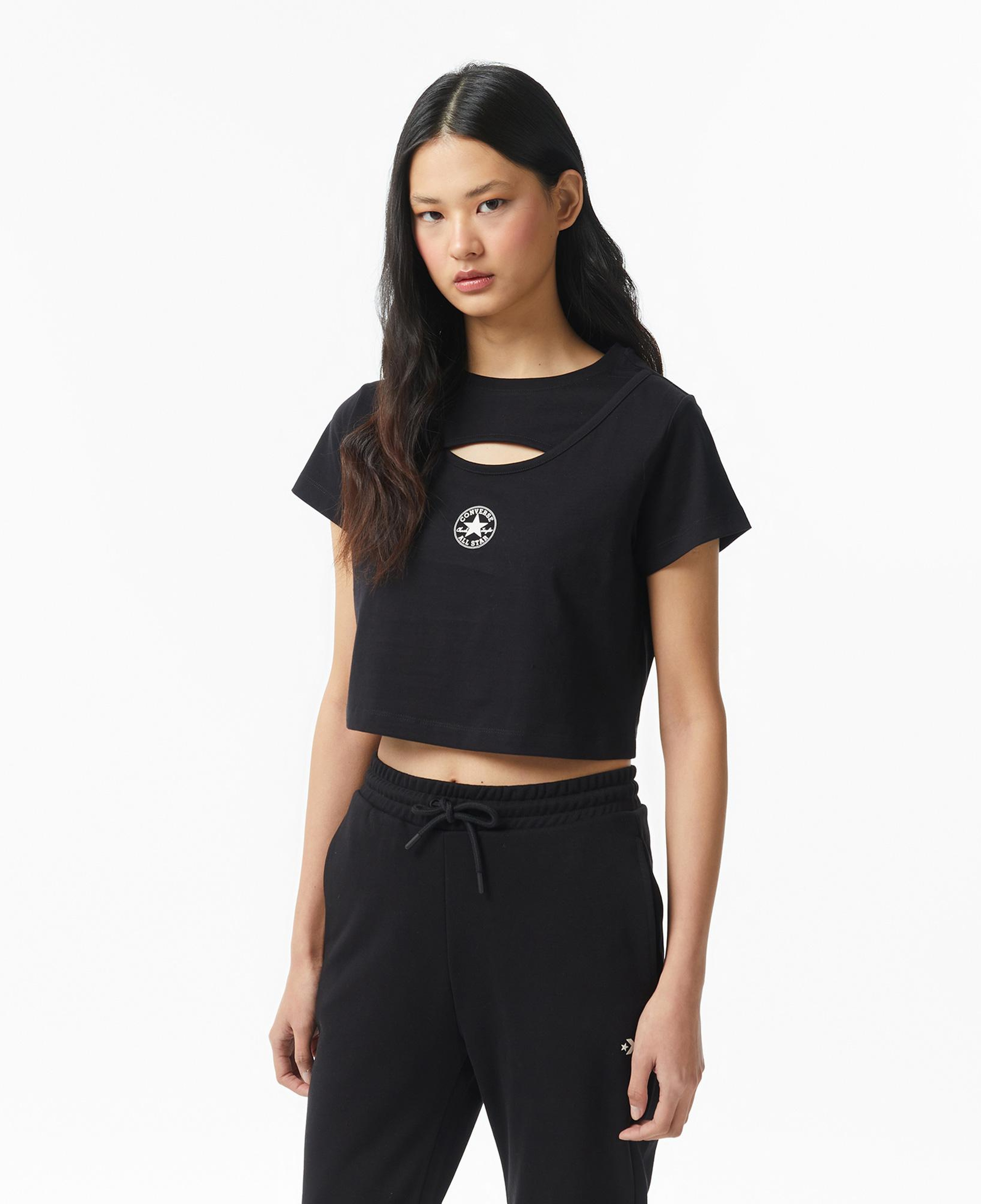 Converse Kadın Siyah T-Shirt