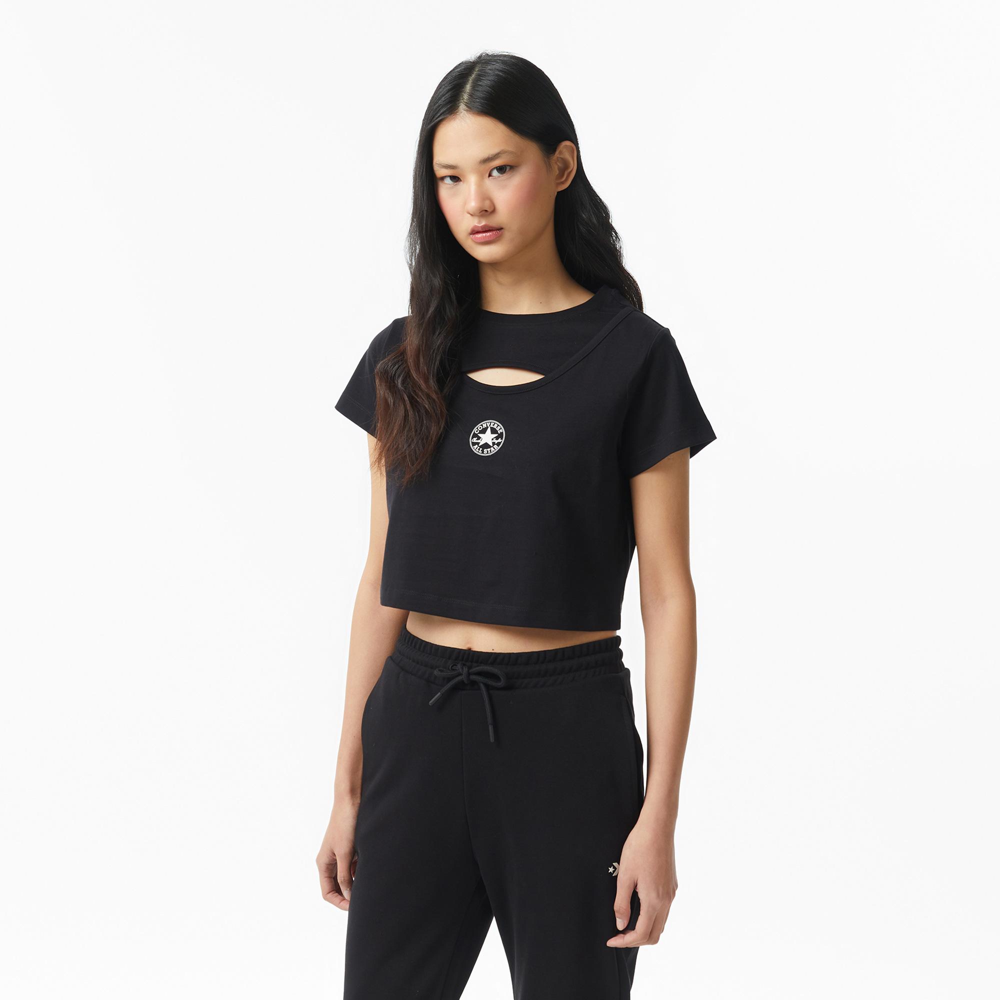 Converse Kadın Siyah T-Shirt