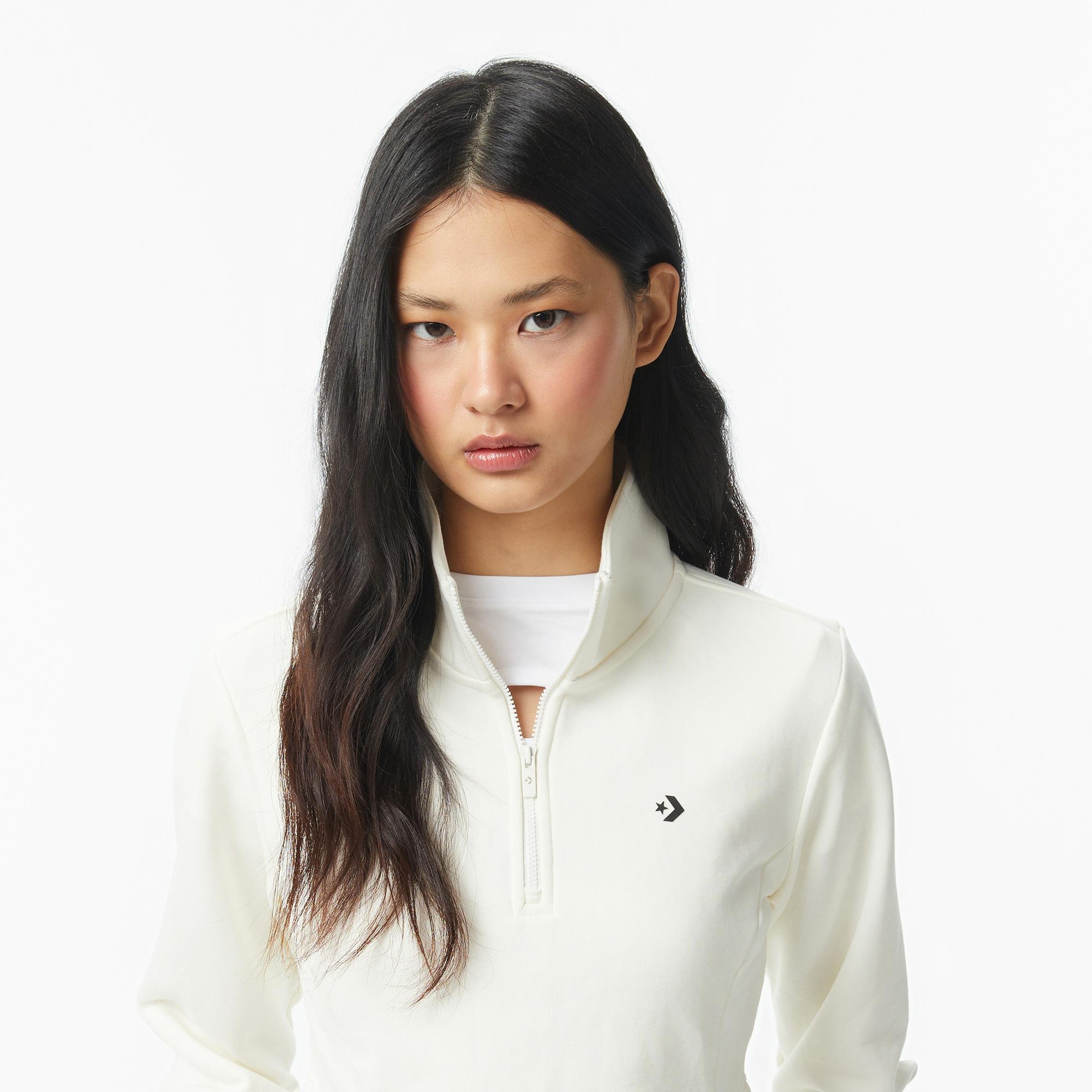 Converse Kadın Krem Sweatshirt