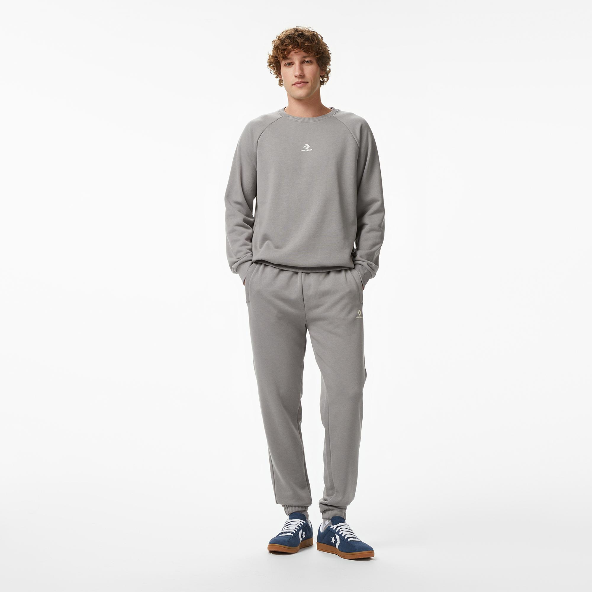 Converse Erkek Gri Sweatshirt