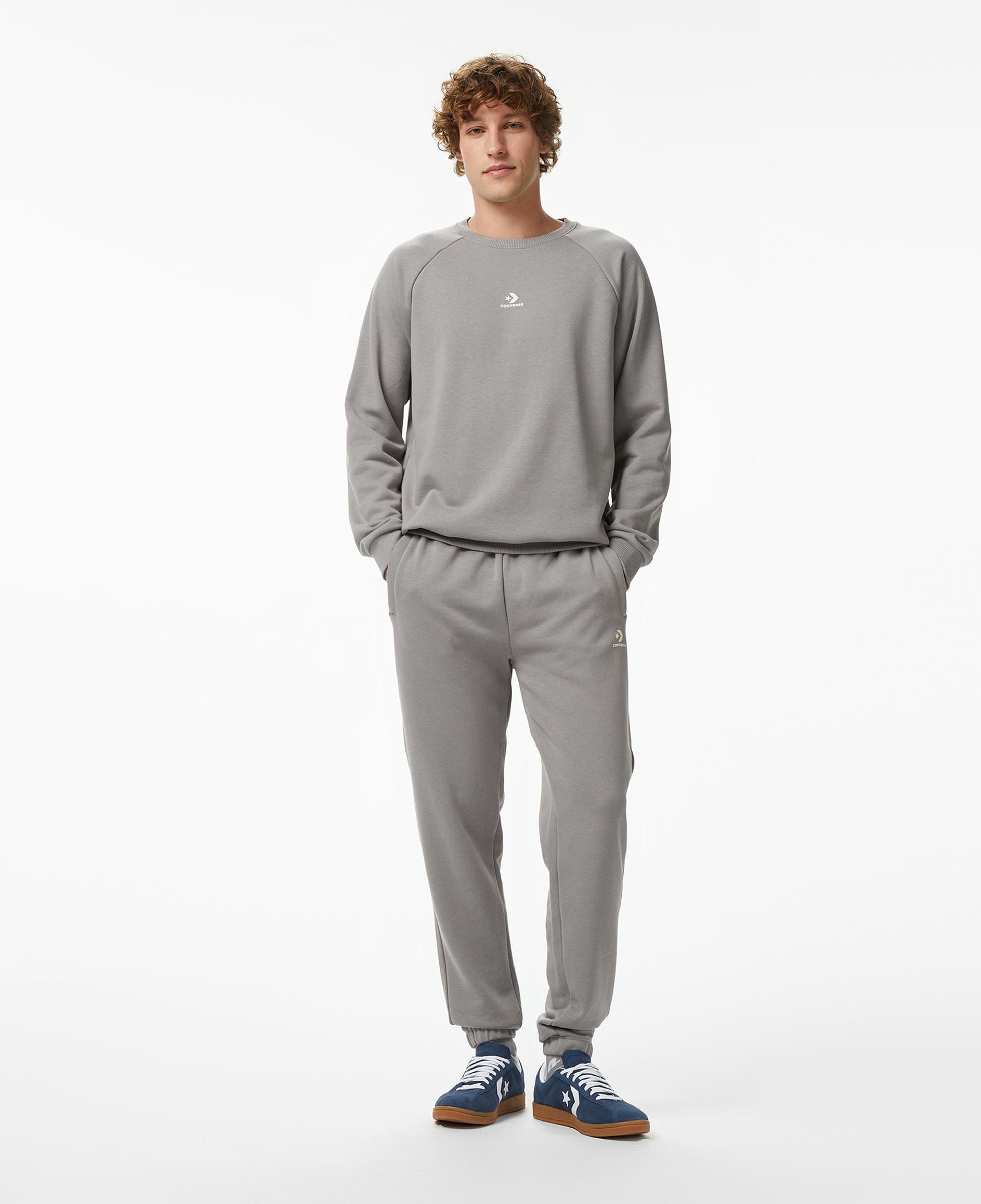 Converse Erkek Gri Sweatshirt