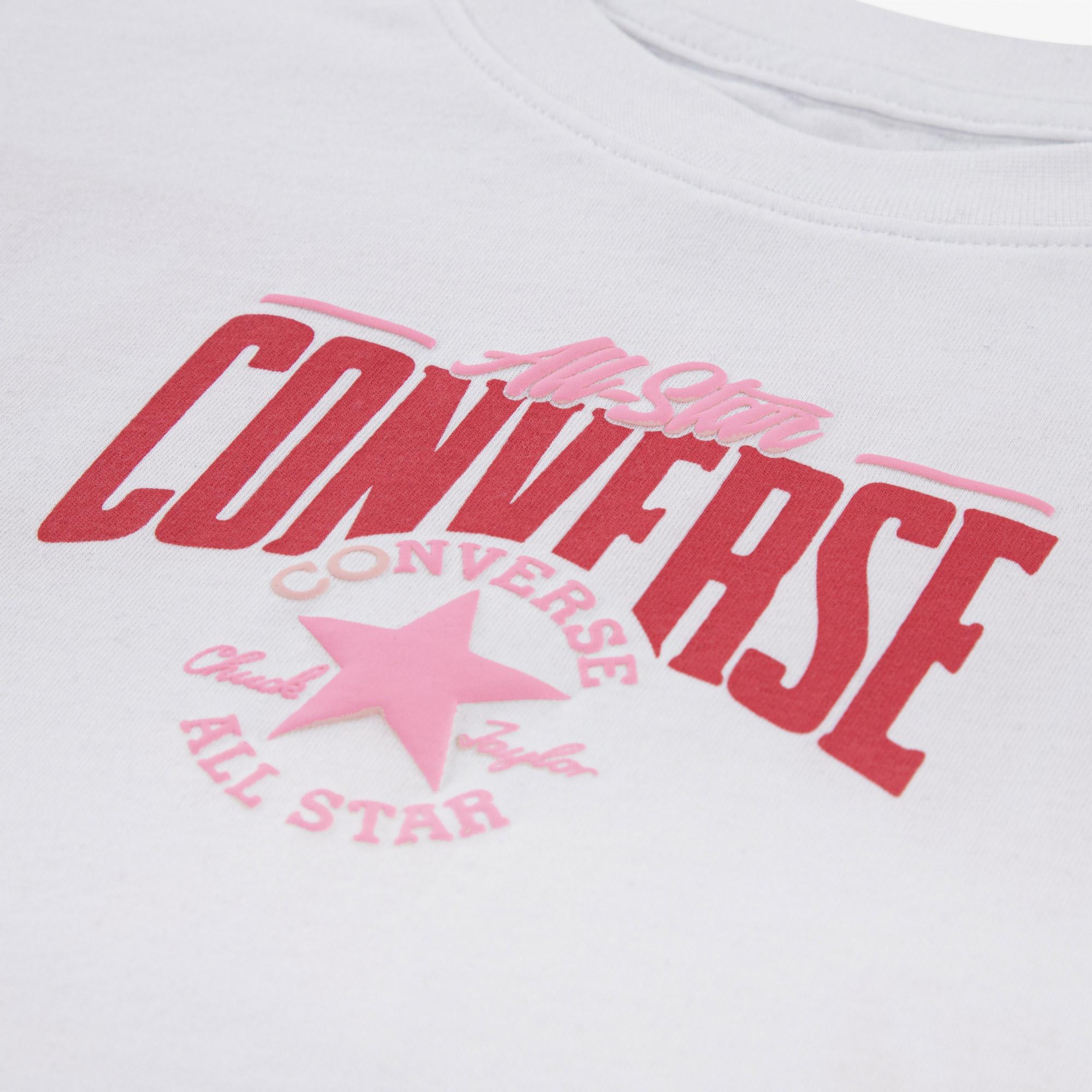 Converse Kız Genç Çocuk Beyaz T-Shirt