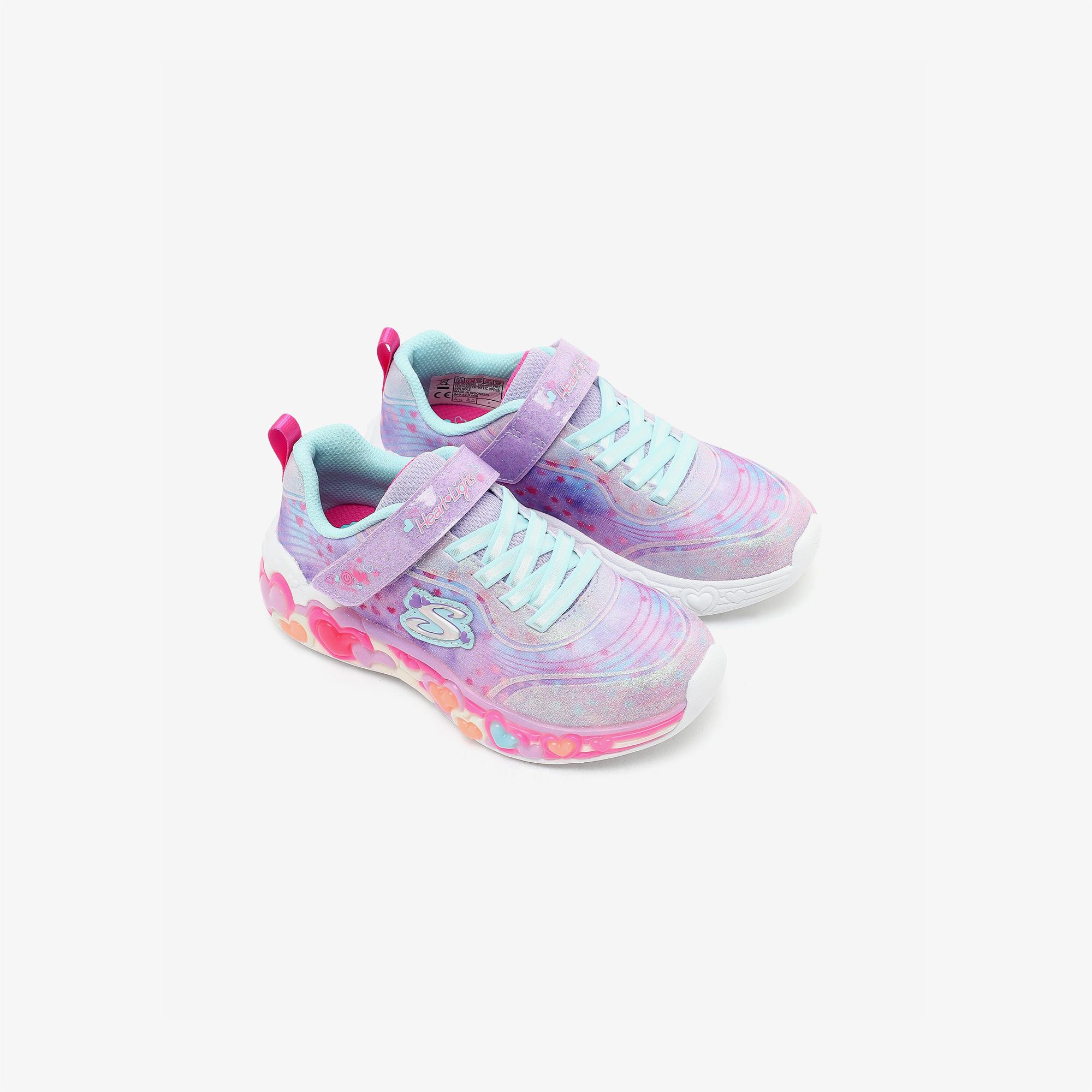 Skechers Eternal Heart Lights Çocuk Mor Spor Ayakkabı