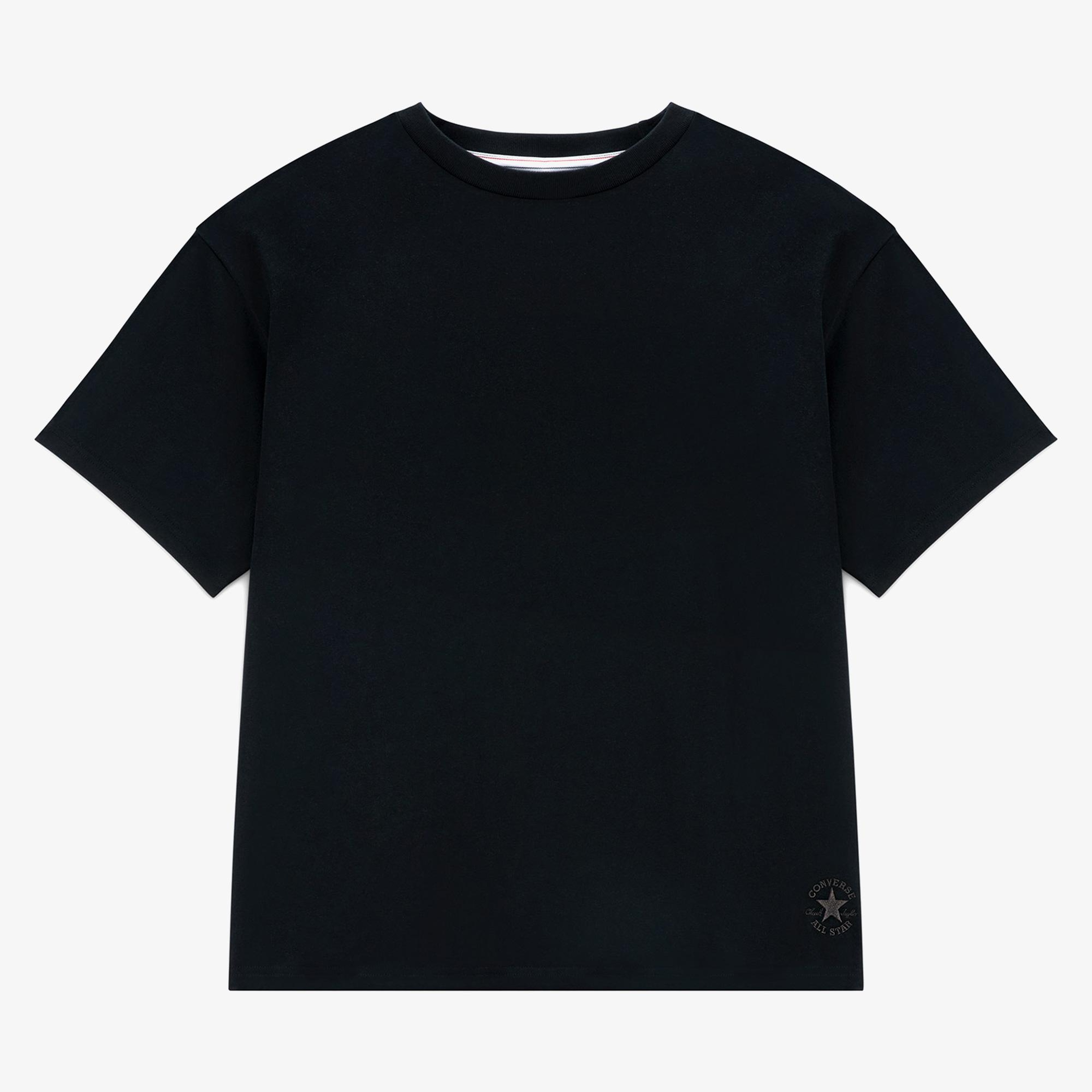 Converse Unisex Loose Fit Siyah T-Shirt