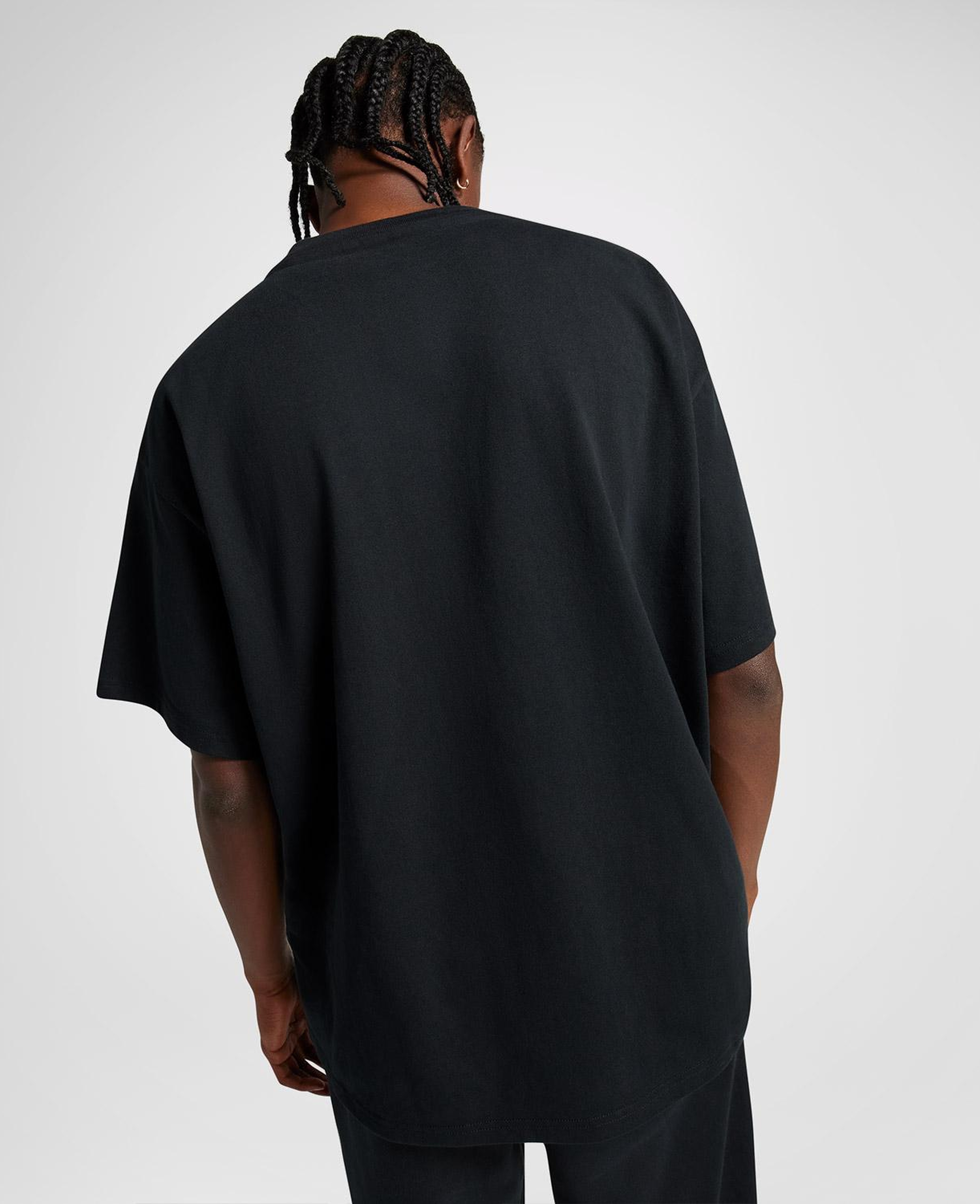 Converse Unisex Loose Fit Siyah T-Shirt