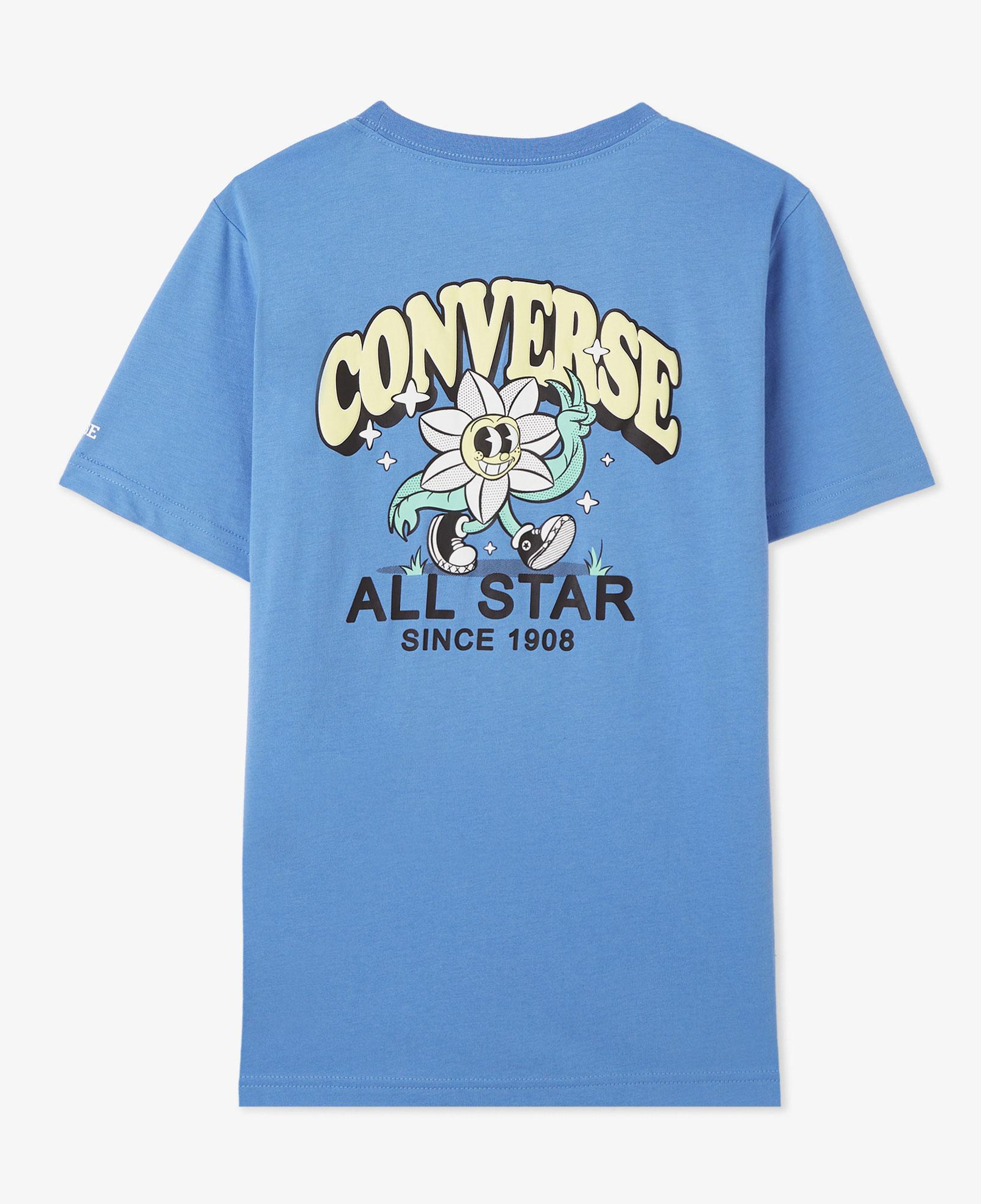 Converse Trail Mix Flower Çocuk Mavi T-Shirt