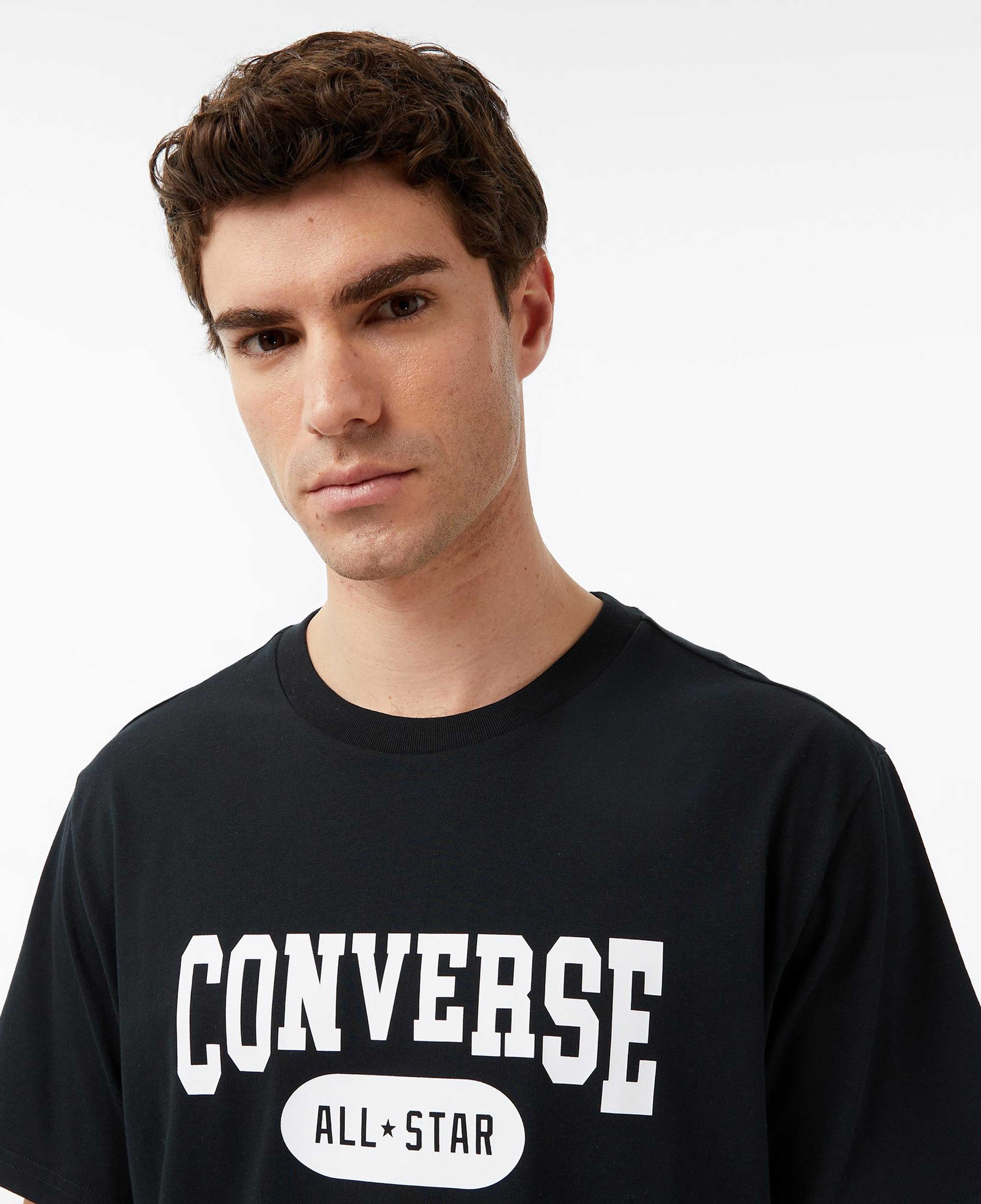 Converse Erkek Baskılı Siyah T-Shirt