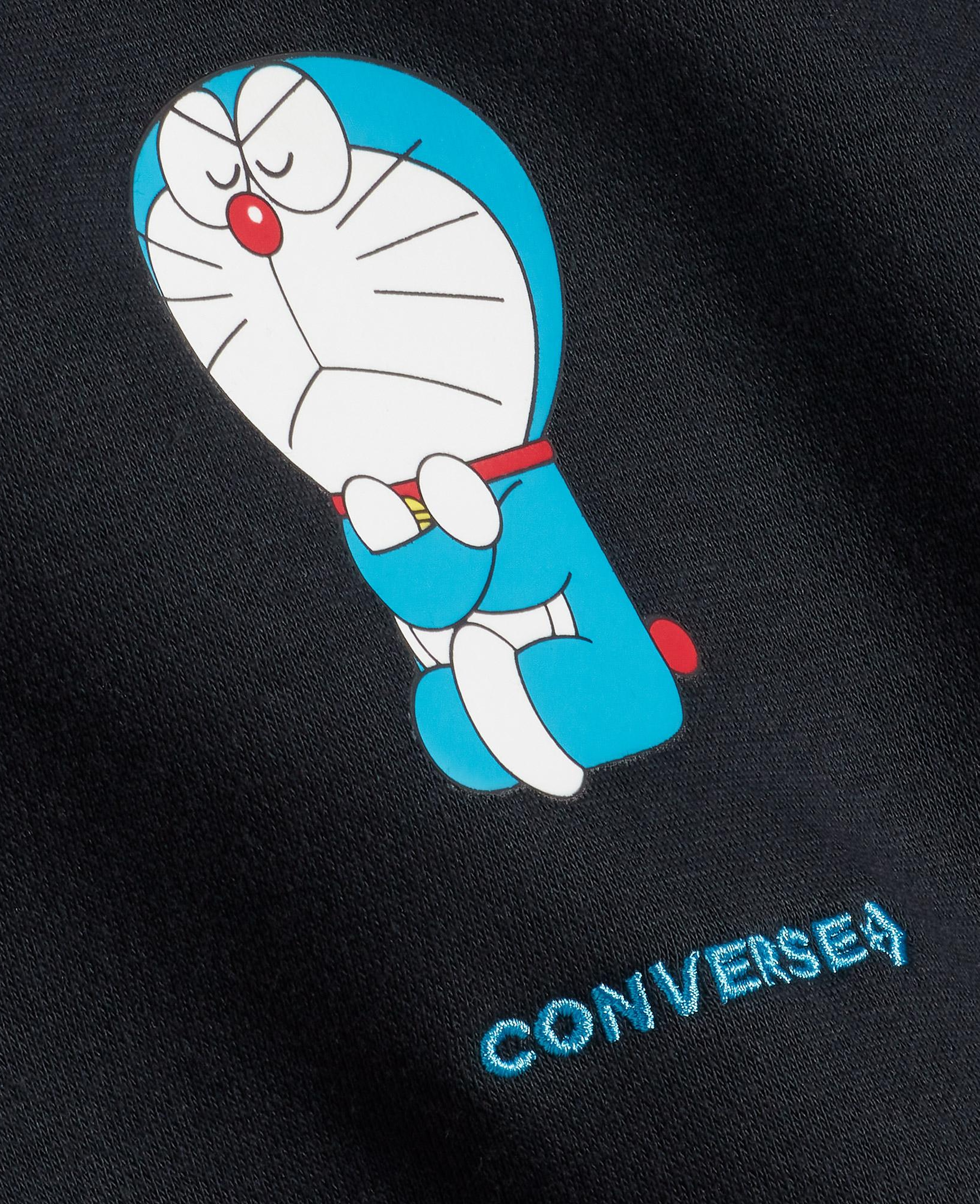 Converse x Doraemon Unisex Siyah Sweatshirt