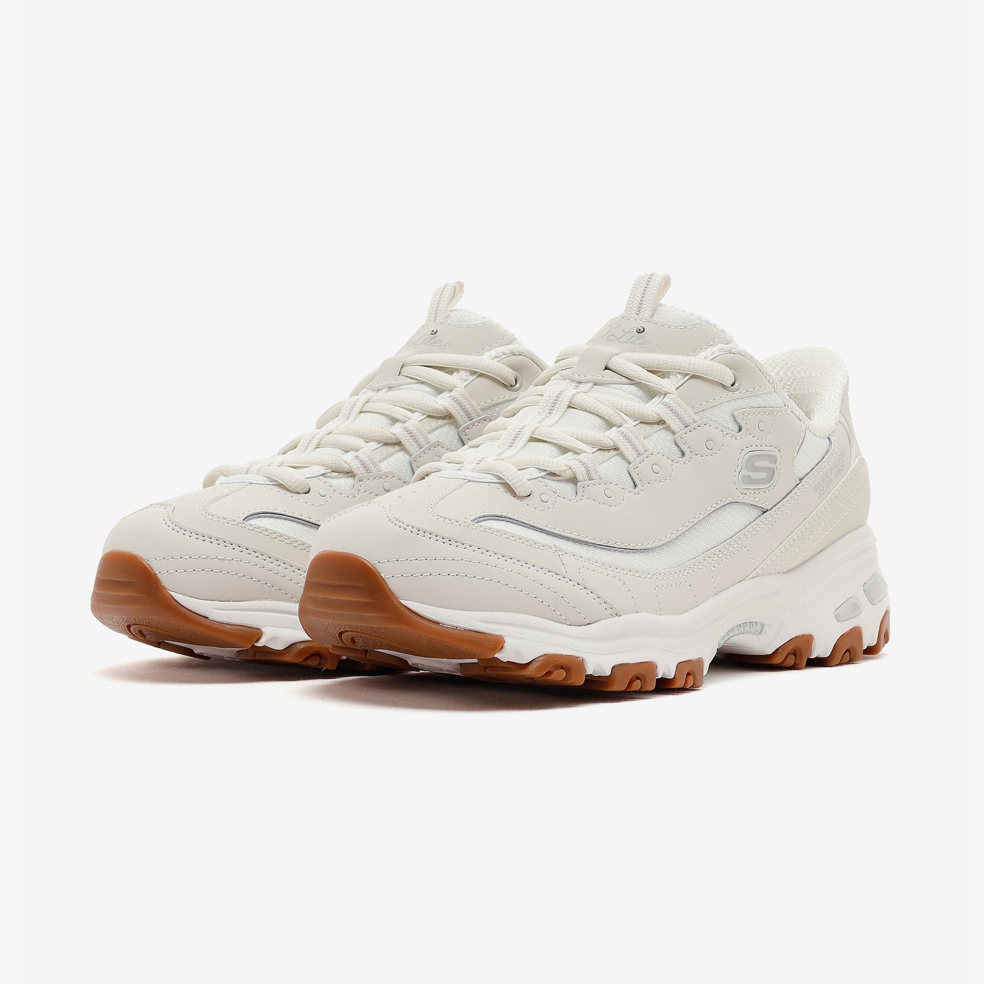 Skechers D'Lites Kadın Beyaz Sneaker