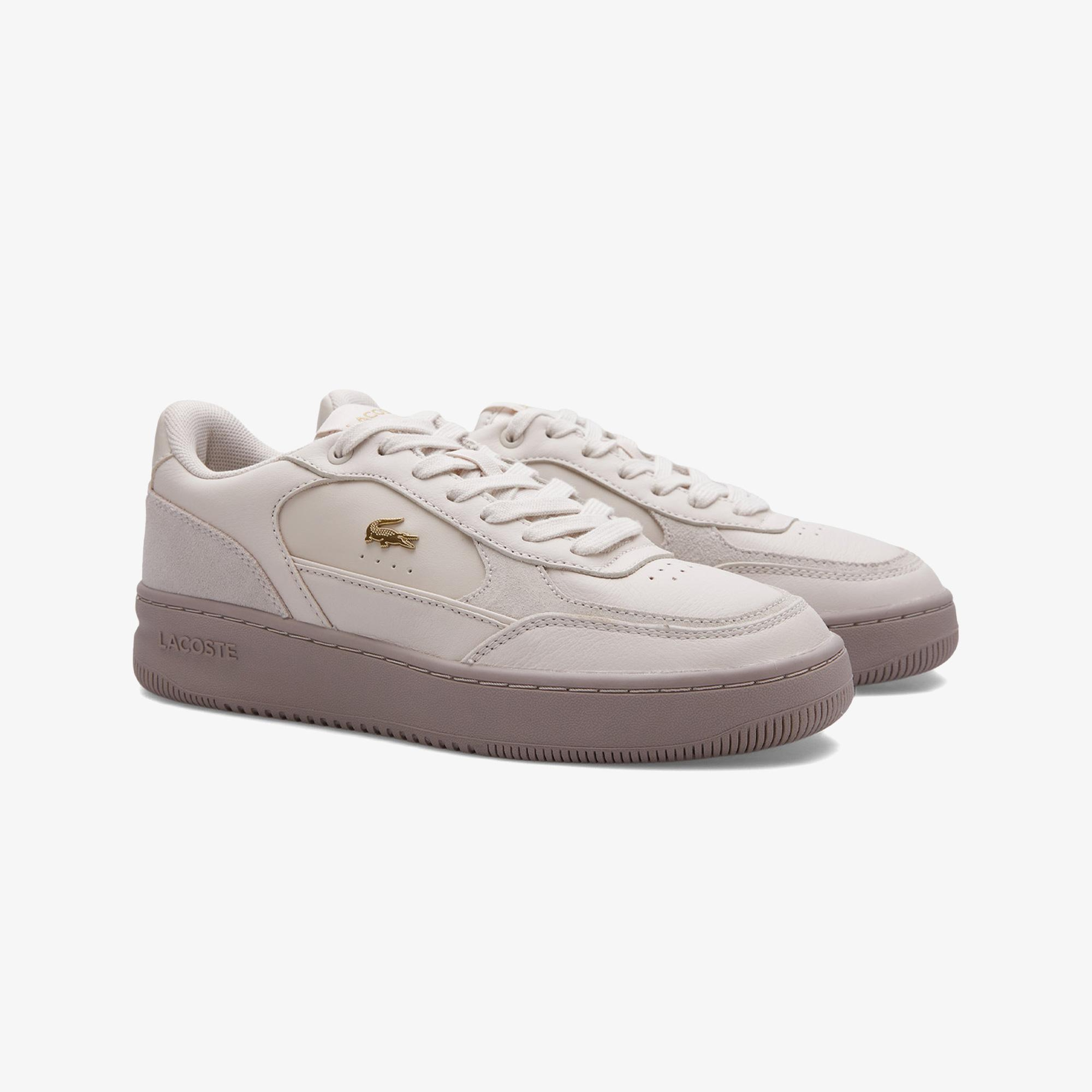 Lacoste L001 Ace Kadın Krem Sneaker