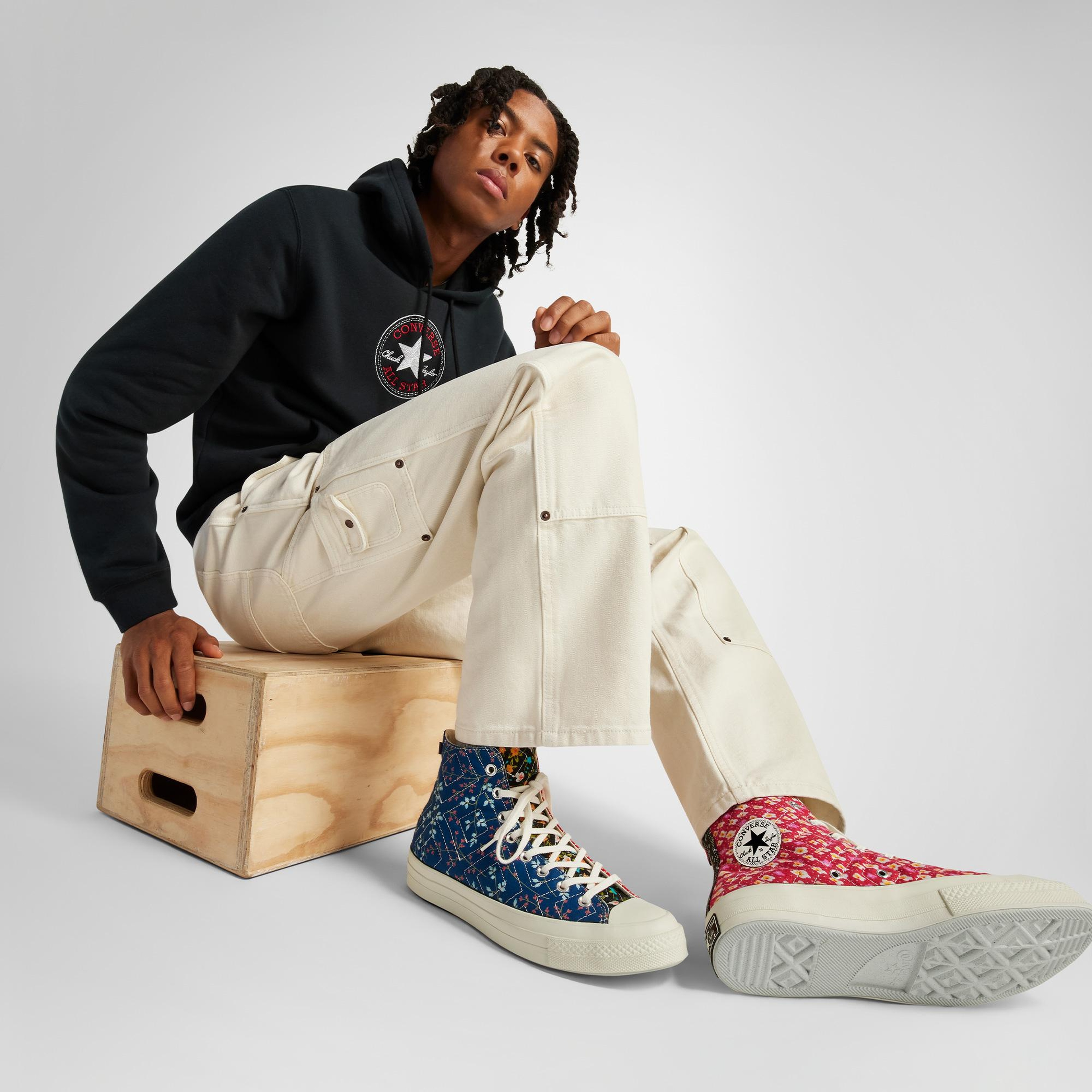 Converse Beyond Retro Upcycled Floral Chuck 70 Kadın Renkli Sneaker