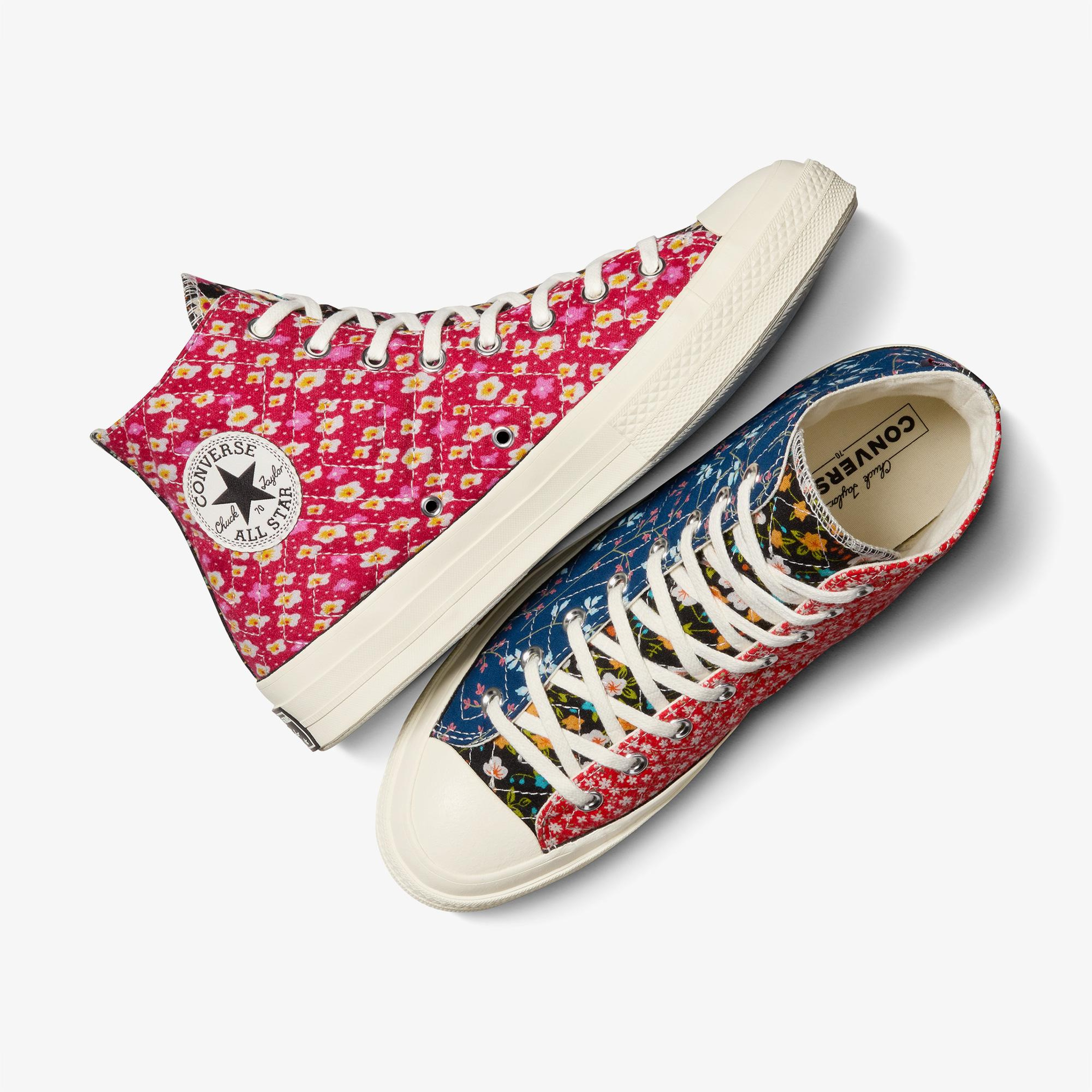 Converse Beyond Retro Upcycled Floral Chuck 70 Kadın Renkli Sneaker