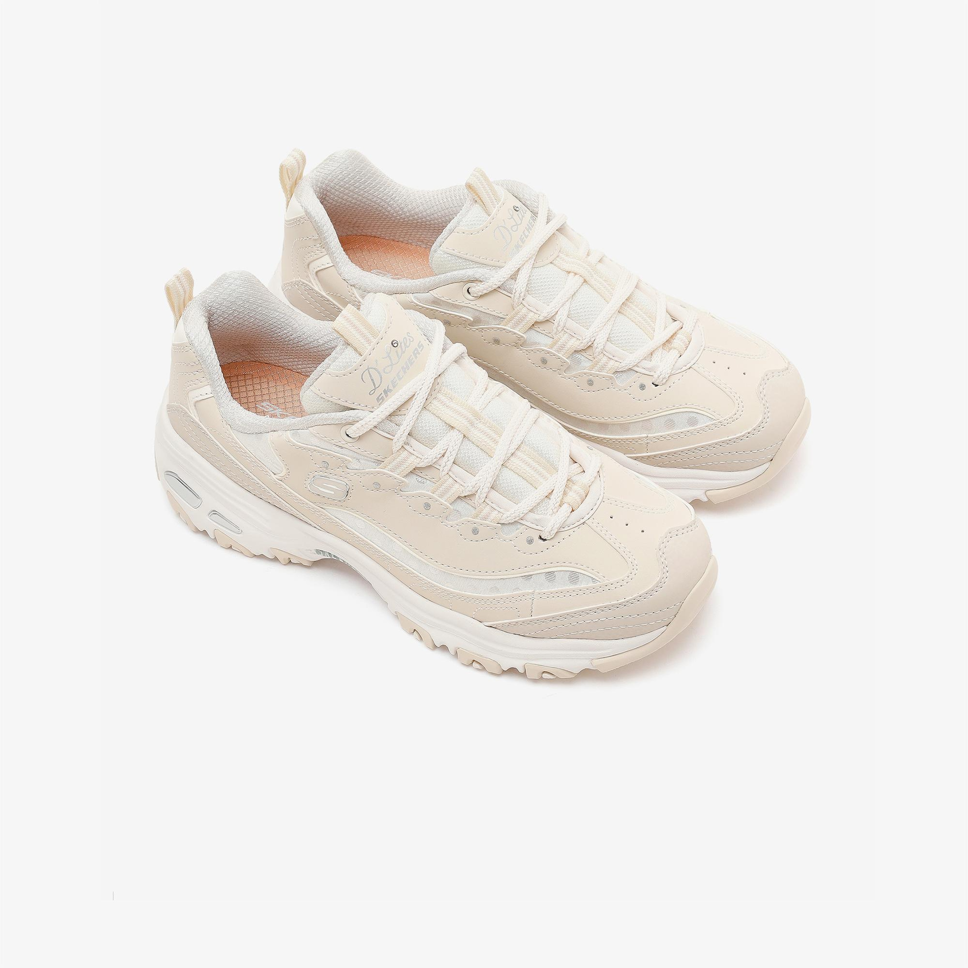 Skechers D'Lites Kadın Beyaz Sneaker