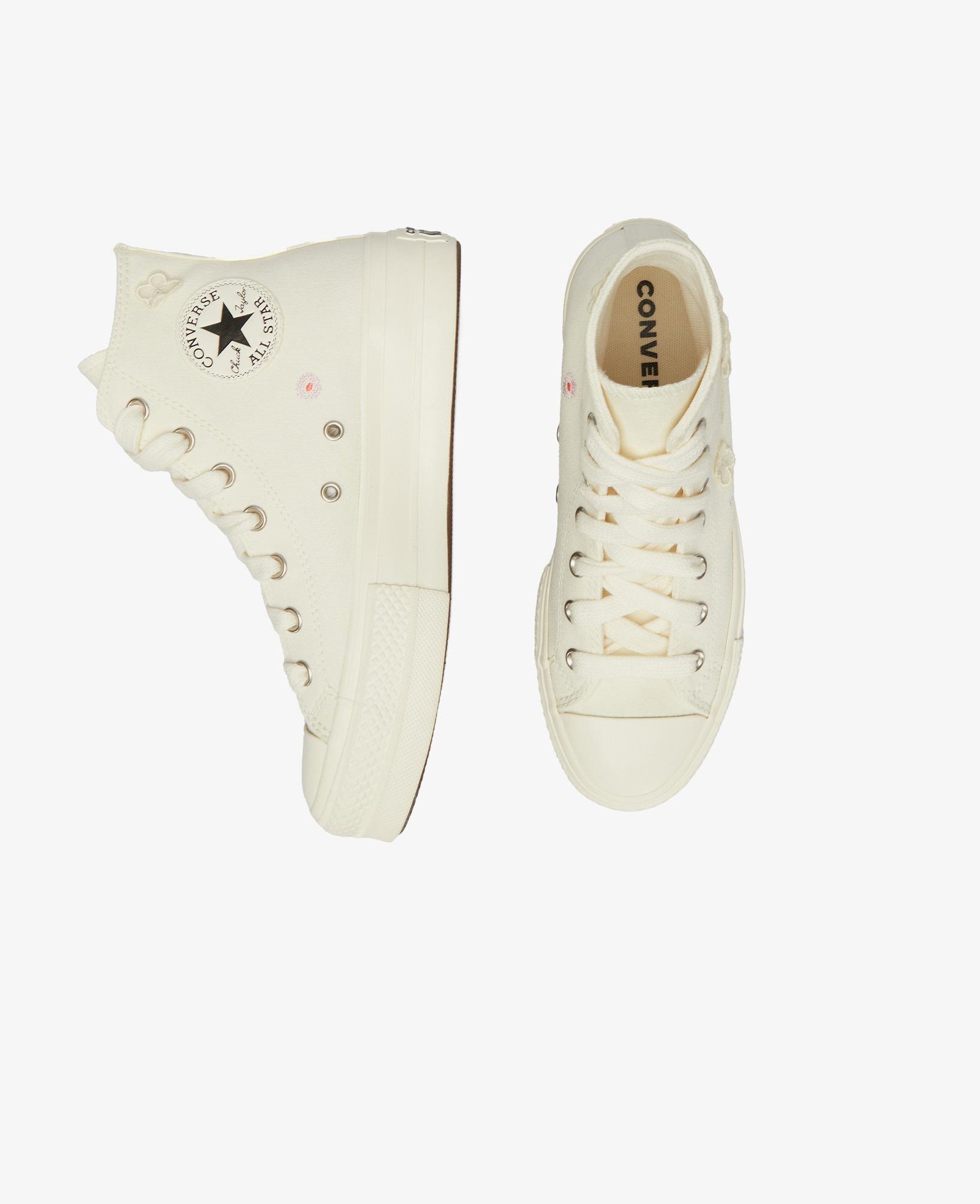 Converse Chuck Taylor All Star Lift 3D Flowers Kadın Beyaz Sneaker