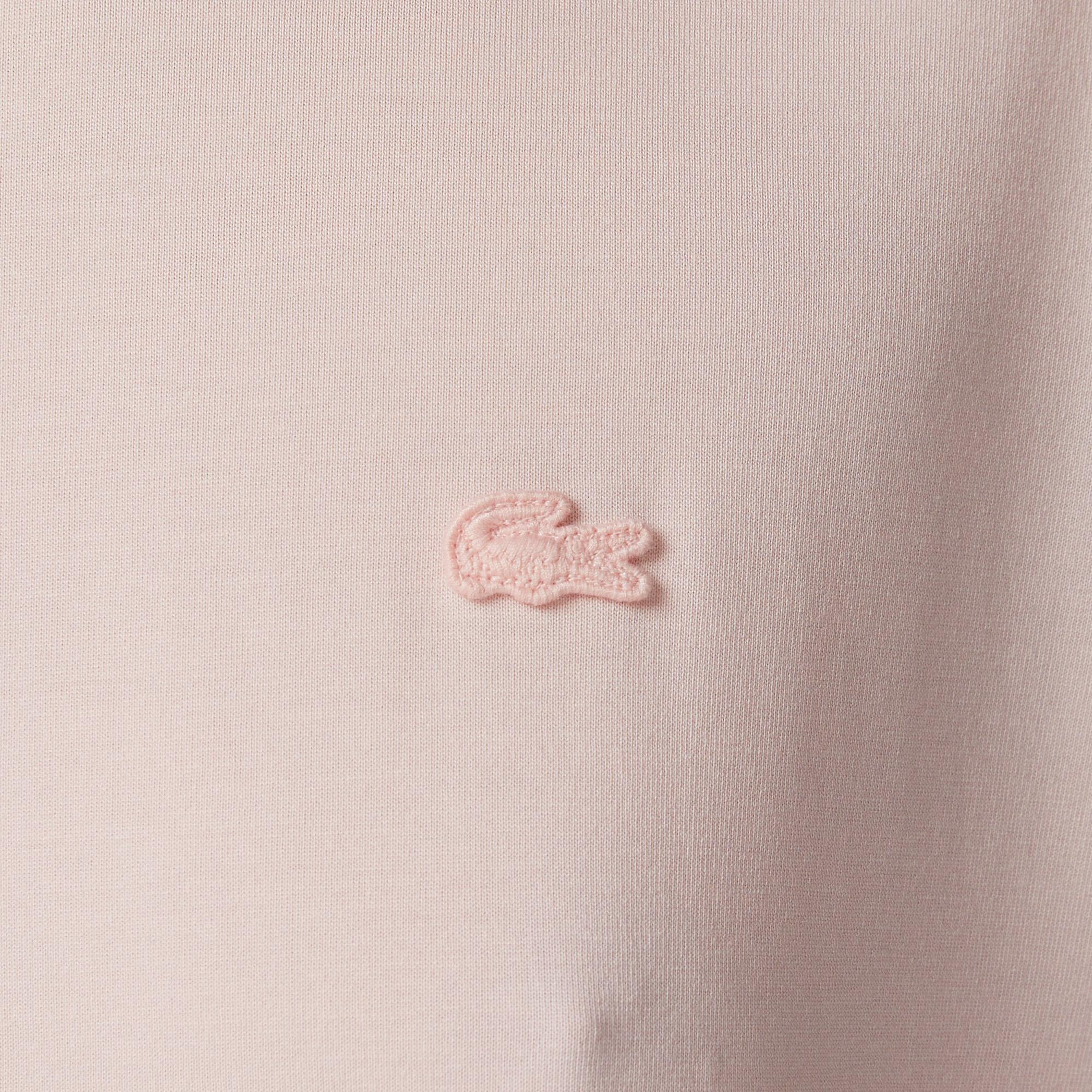 Lacoste Kadın Relaxed Fit Bisiklet Yaka Açık Pembe T-Shirt