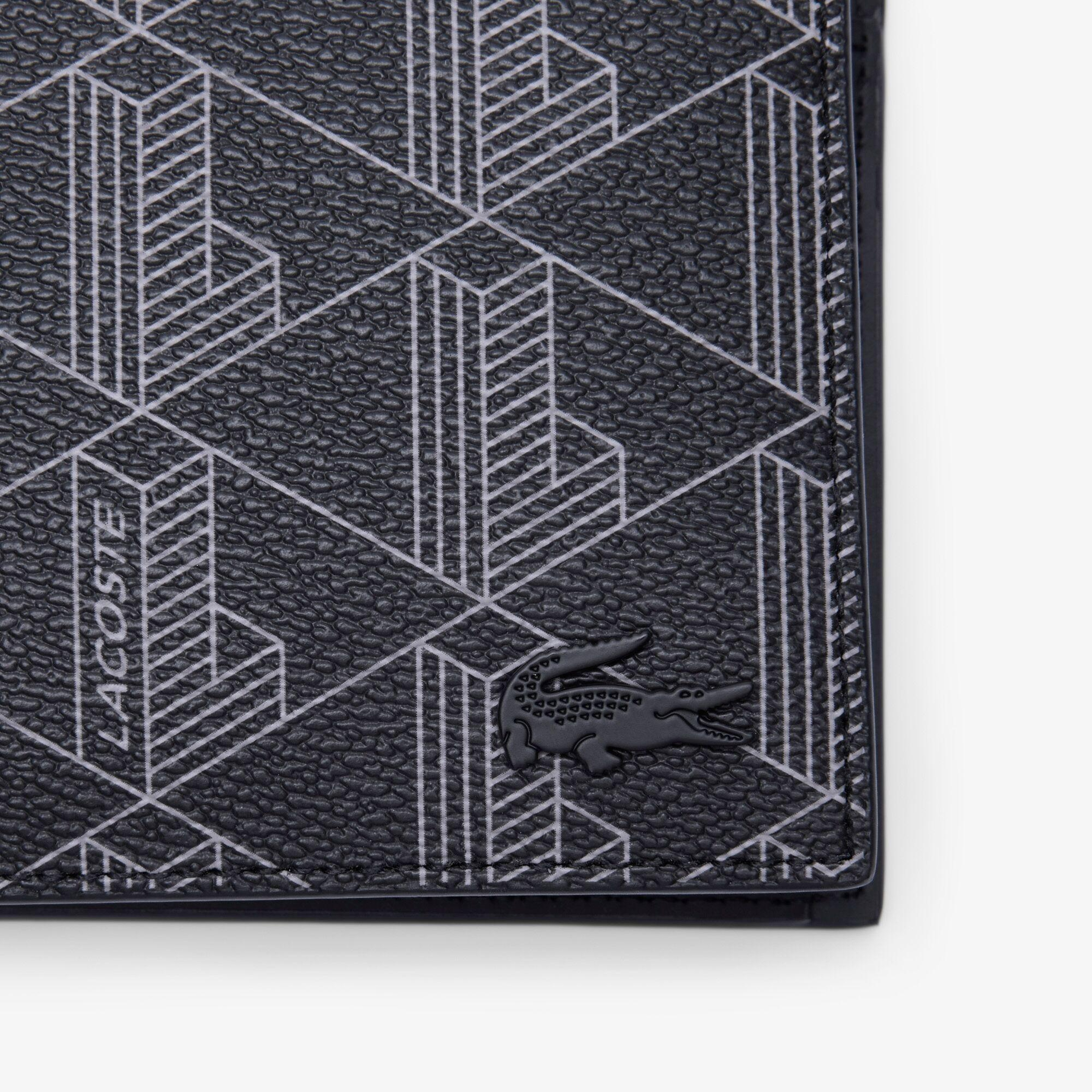 Lacoste The Blend Erkek Monogram Siyah Cüzdan