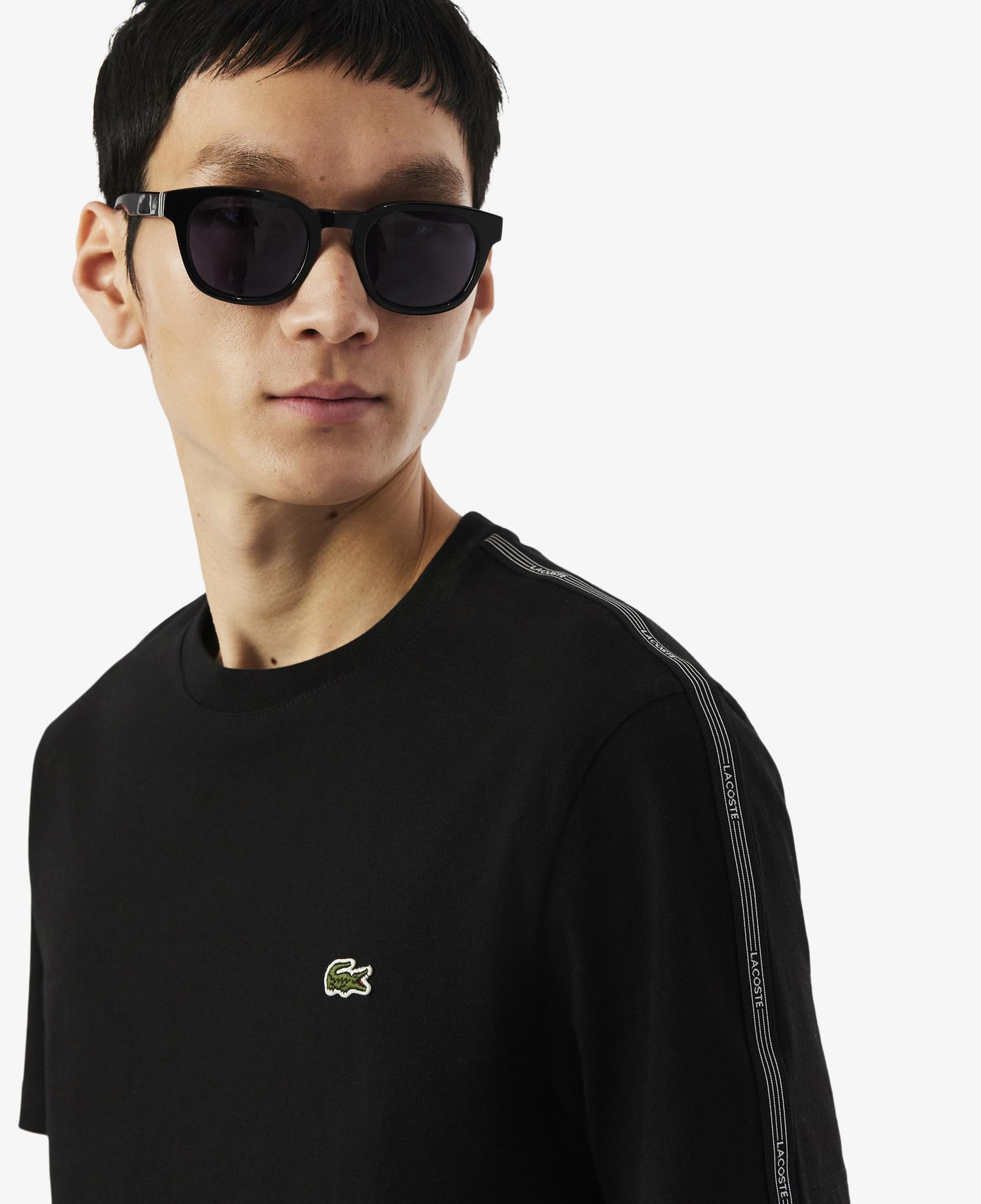 Lacoste Erkek Regular Fit Bisiklet Yaka Siyah T-Shirt