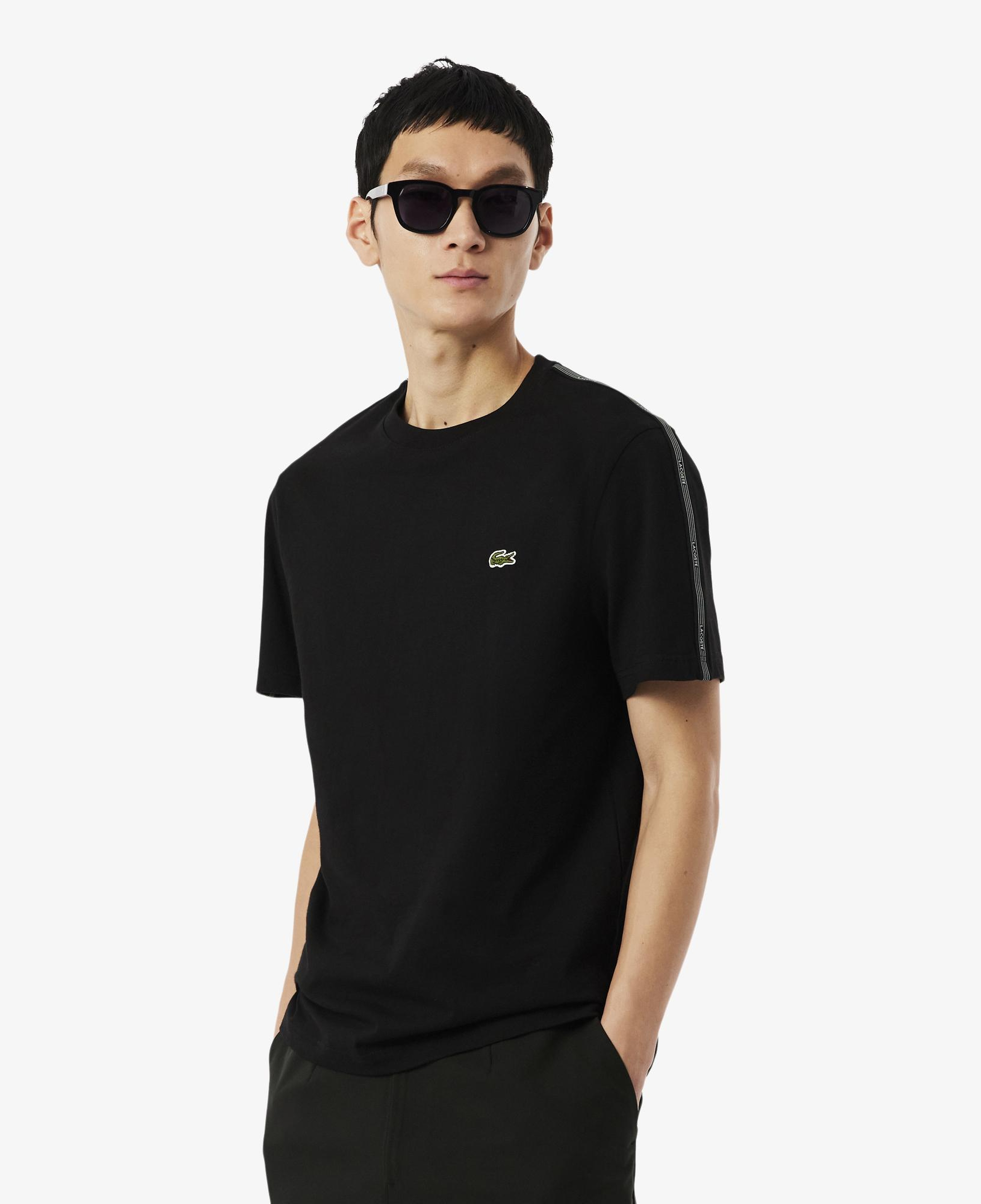 Lacoste Erkek Regular Fit Bisiklet Yaka Siyah T-Shirt