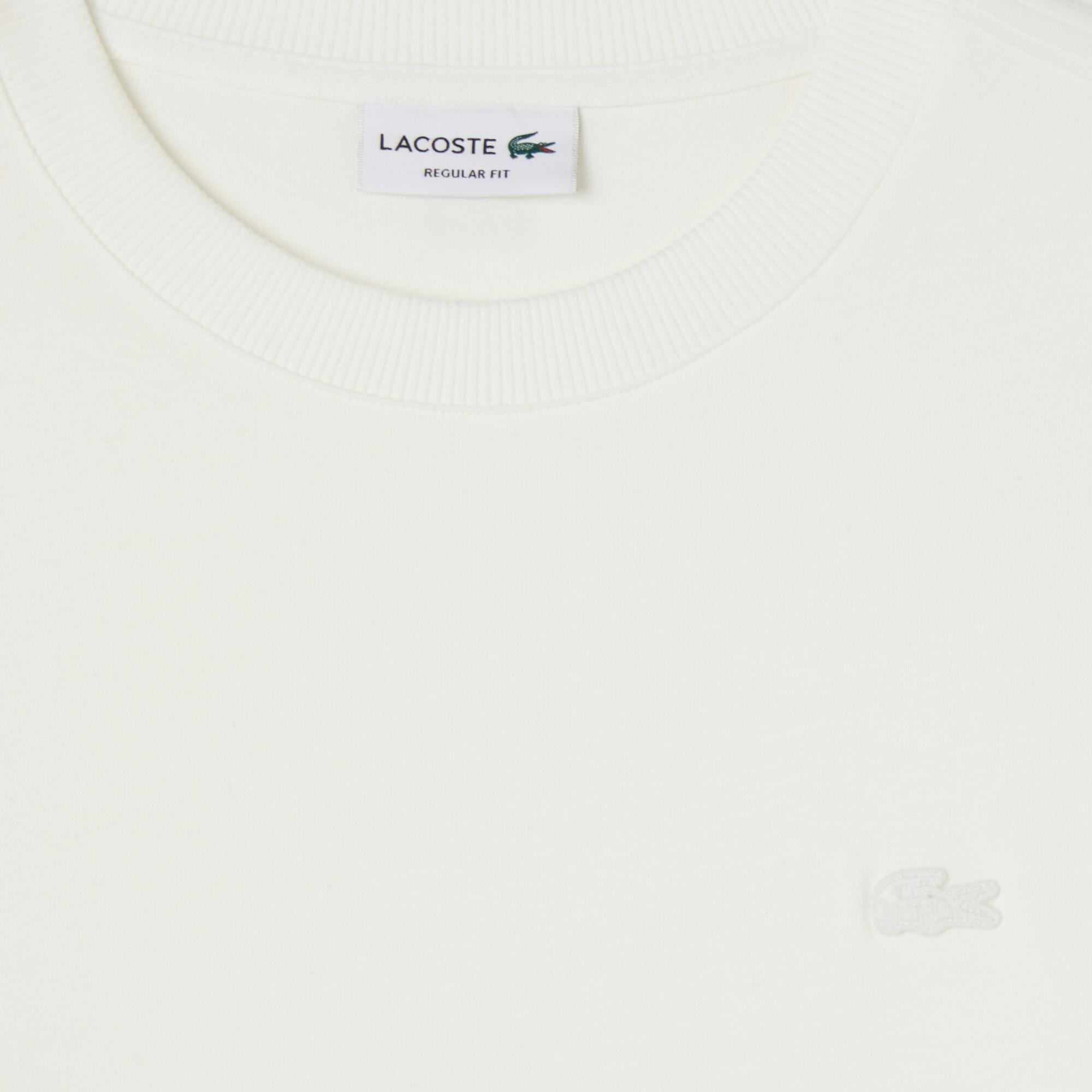 Lacoste Erkek Regular Fit Bisiklet Yaka Krem T-Shirt