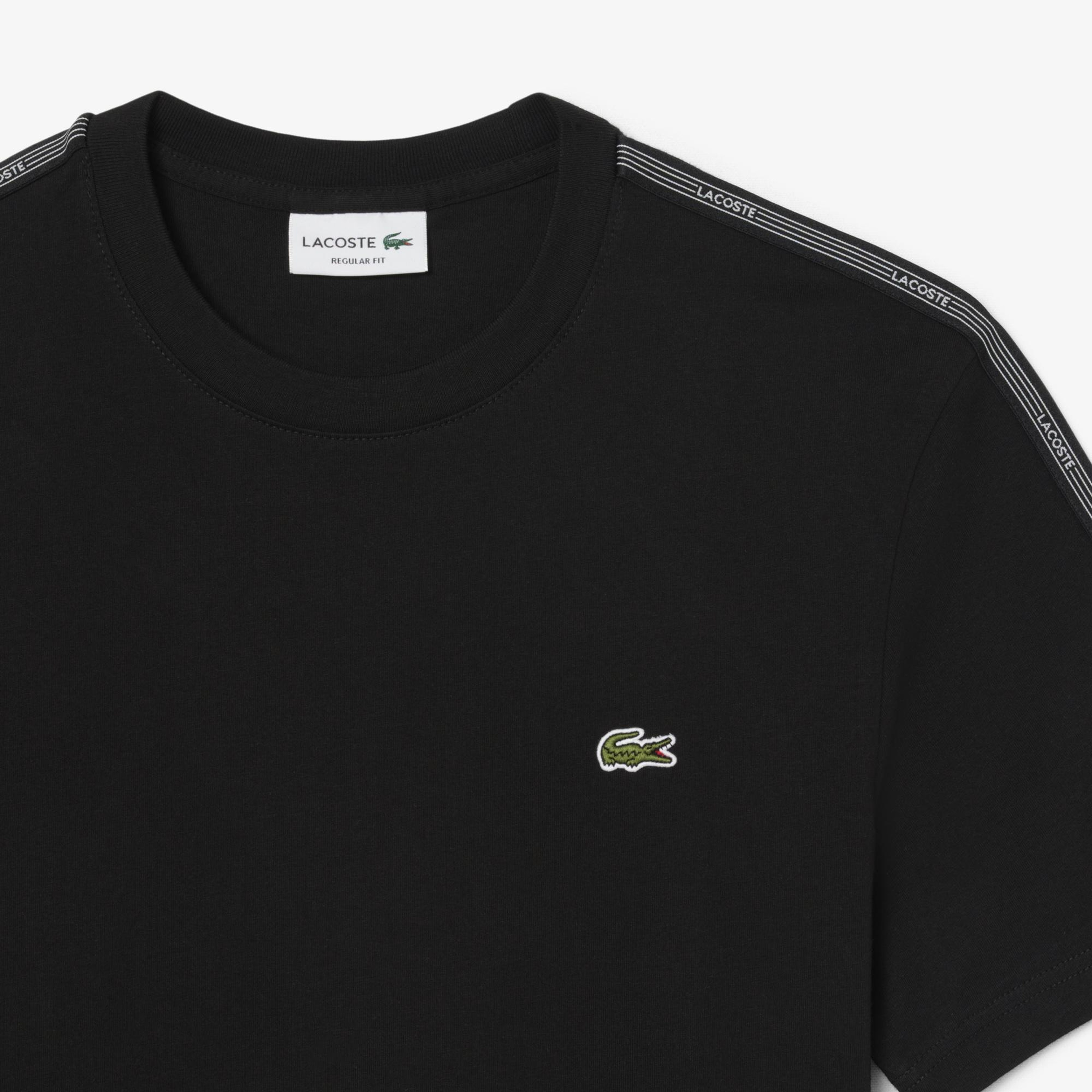 Lacoste Erkek Regular Fit Bisiklet Yaka Siyah T-Shirt
