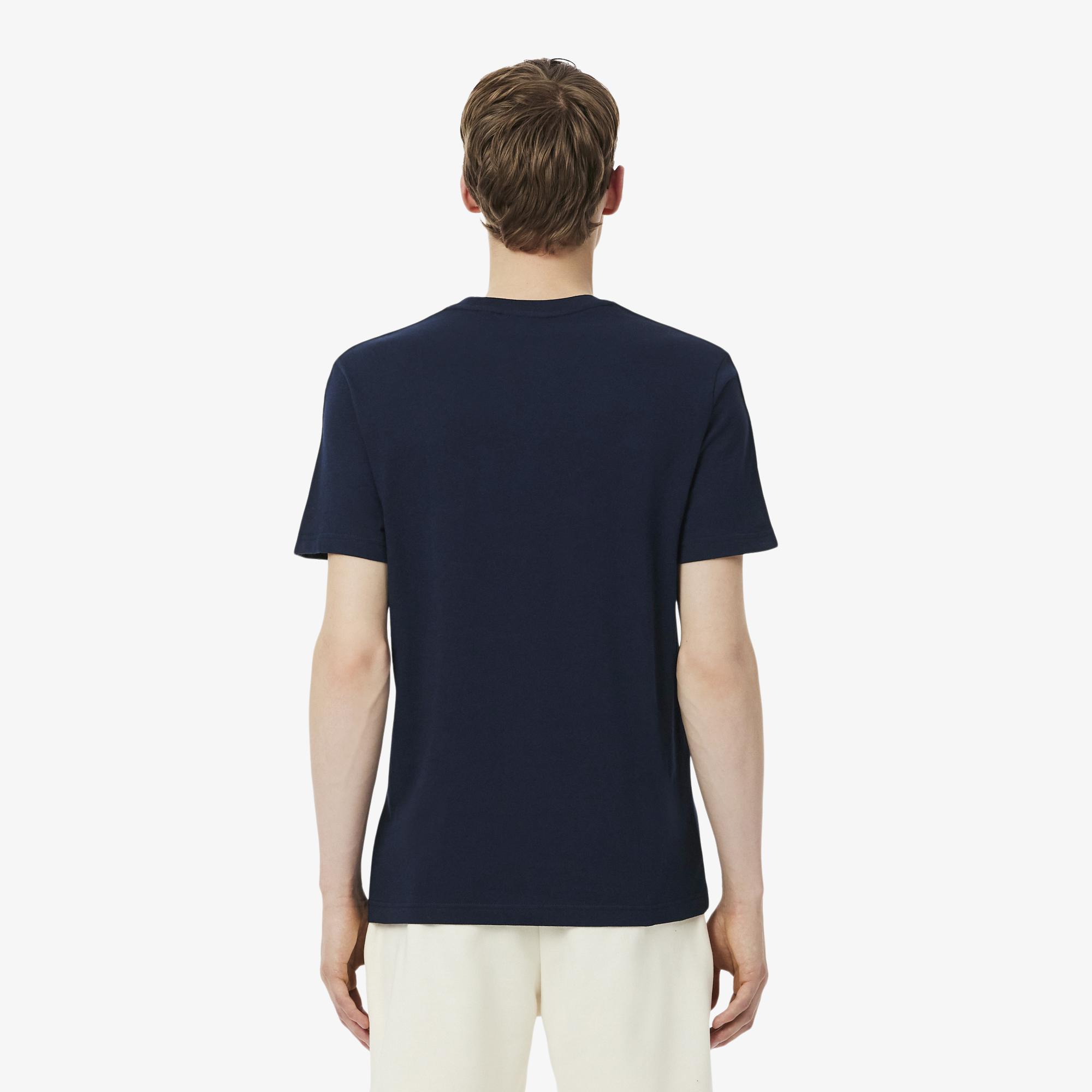 Lacoste Erkek Regular Fit Bisiklet Yaka Lacivert T-Shirt