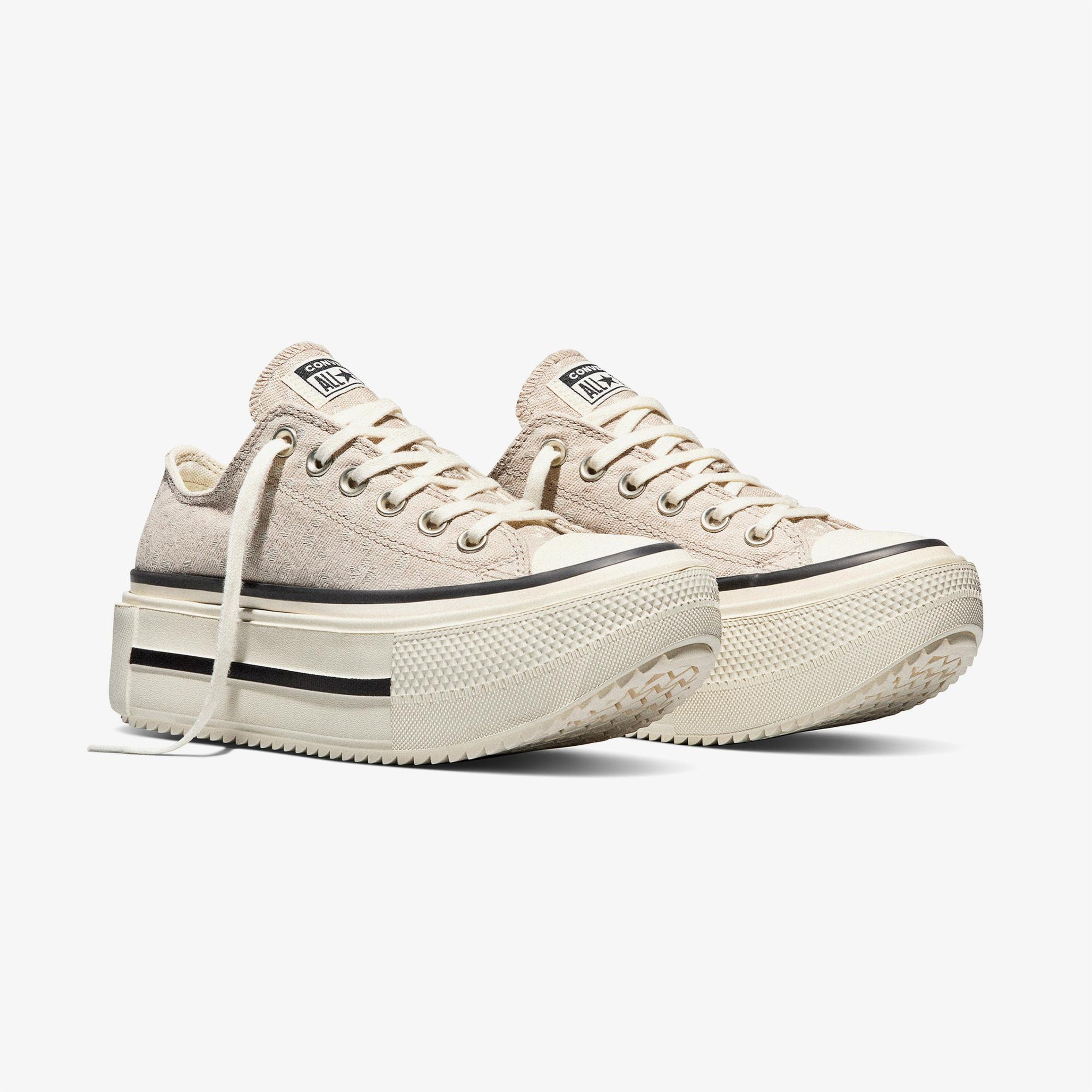 Converse Chuck Taylor All Star Lift Double Stack Unisex Bej Sneaker