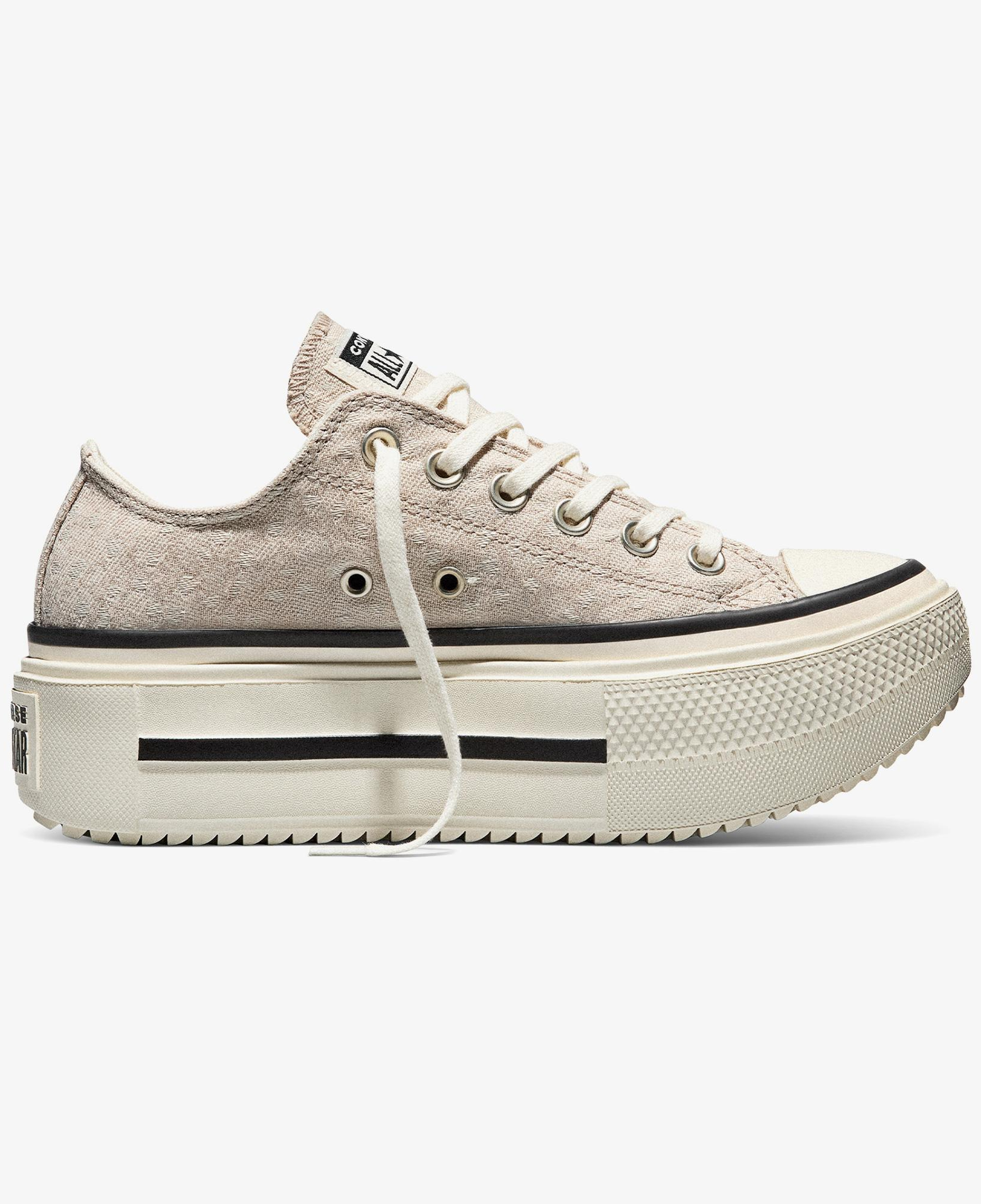 Converse Chuck Taylor All Star Lift Double Stack Unisex Bej Sneaker