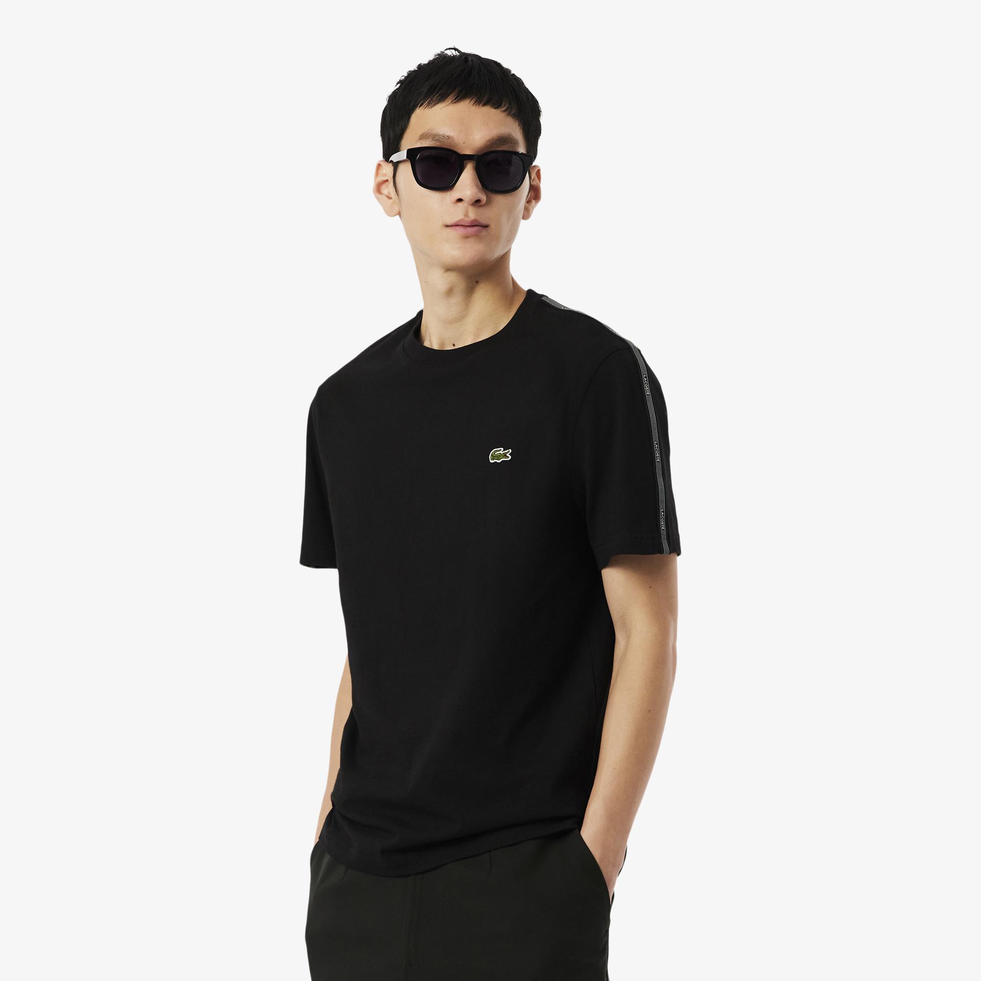 Lacoste Erkek Regular Fit Bisiklet Yaka Siyah T-Shirt