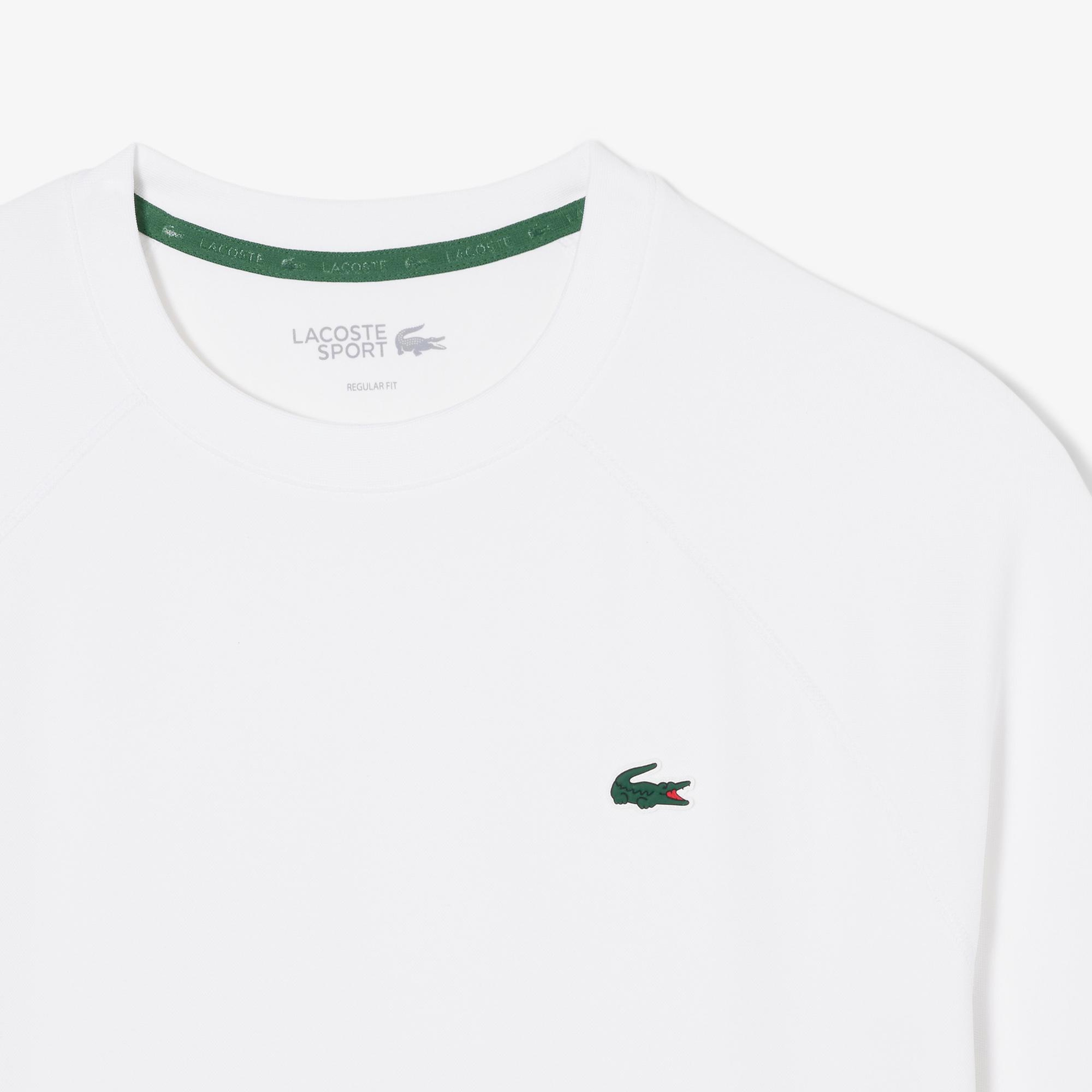 Lacoste Erkek Regular Fit Bisiklet Yaka Beyaz T-Shirt