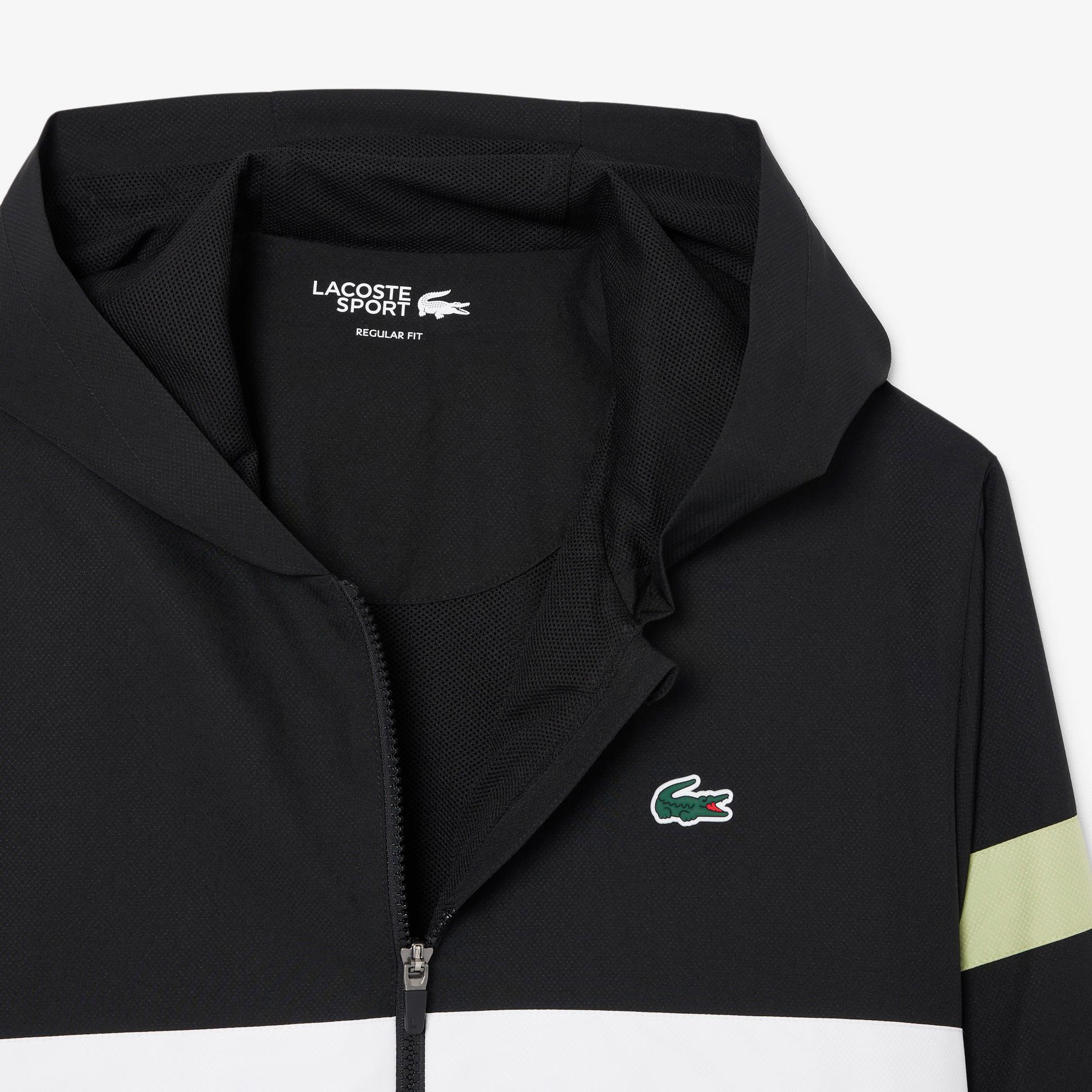 Lacoste Erkek Regular Fit Renk Bloklu Siyah Eşofman Takımı
