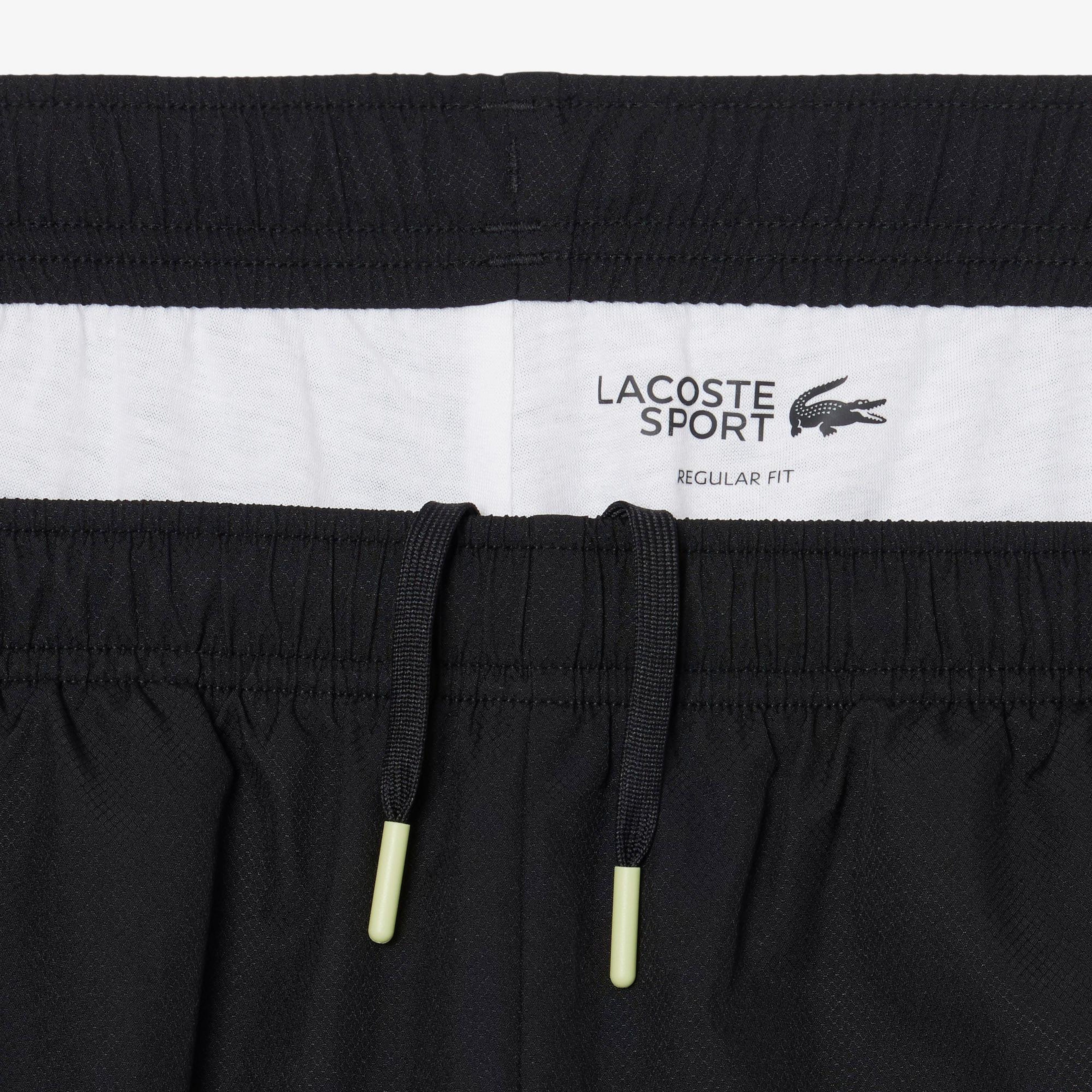 Lacoste Erkek Regular Fit Renk Bloklu Siyah Eşofman Takımı
