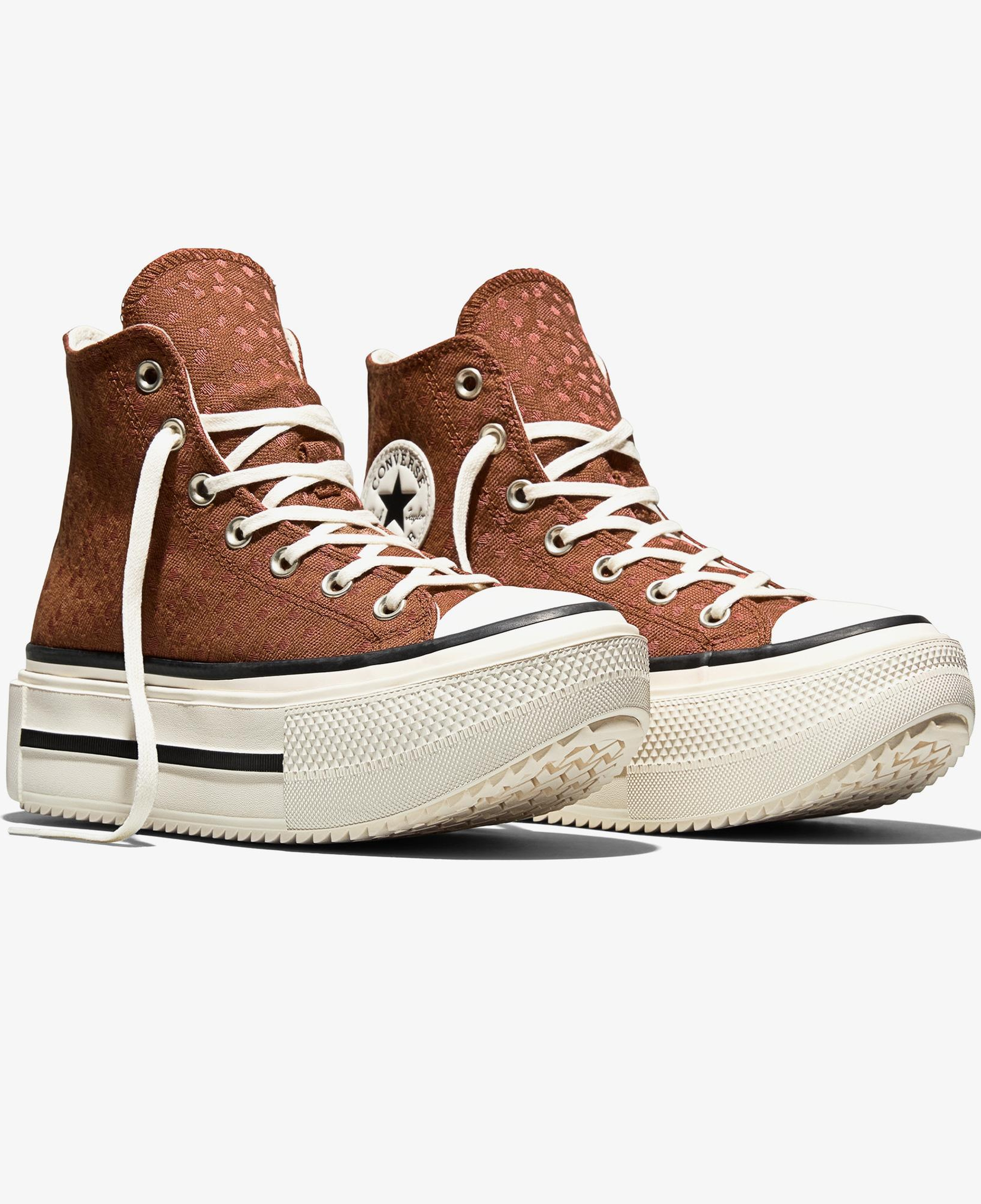 Converse Chuck Taylor All Star Lift Double Stack Unisex Kahverengi Sneaker