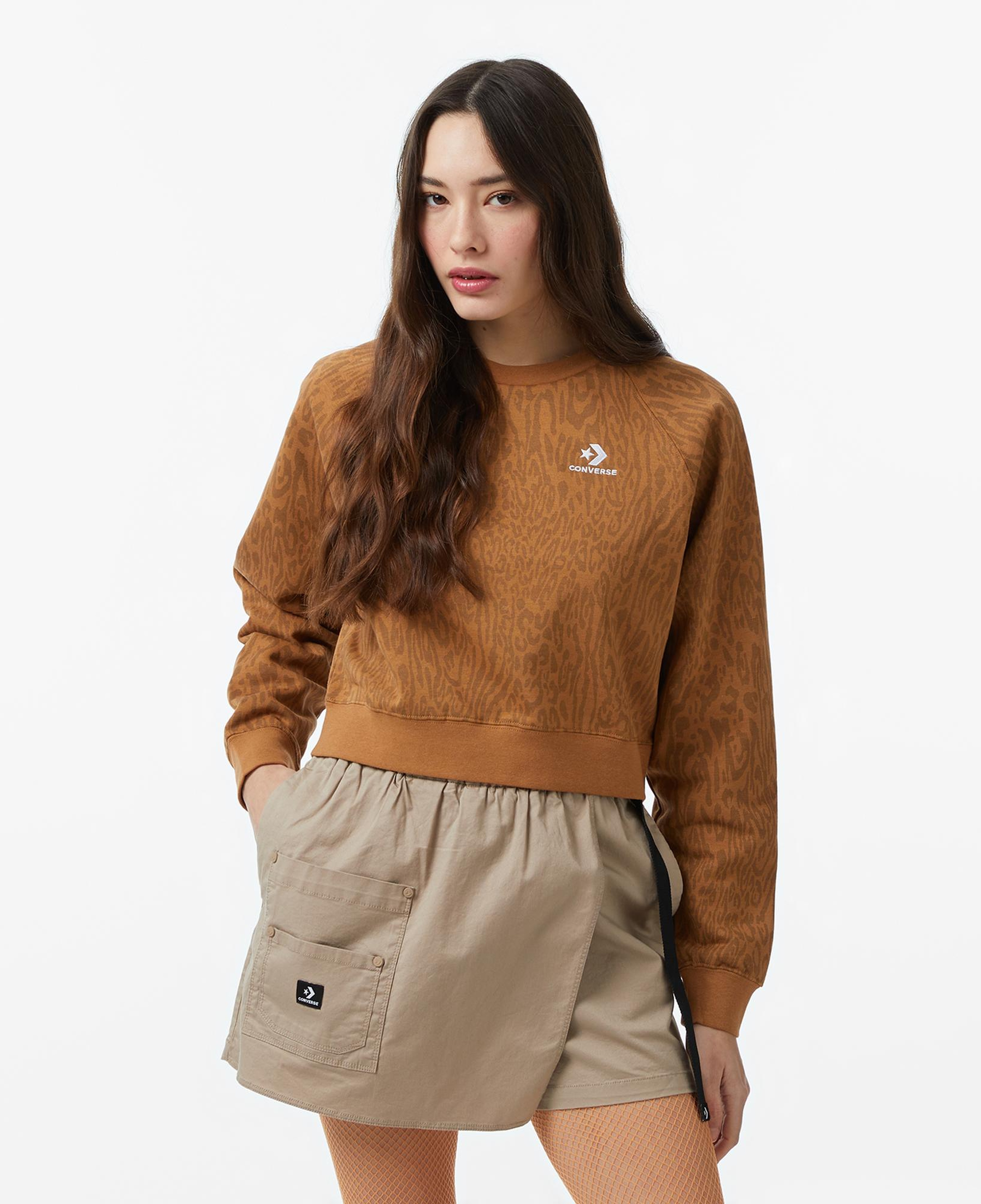 Converse Kadın Kahverengi Sweatshirt