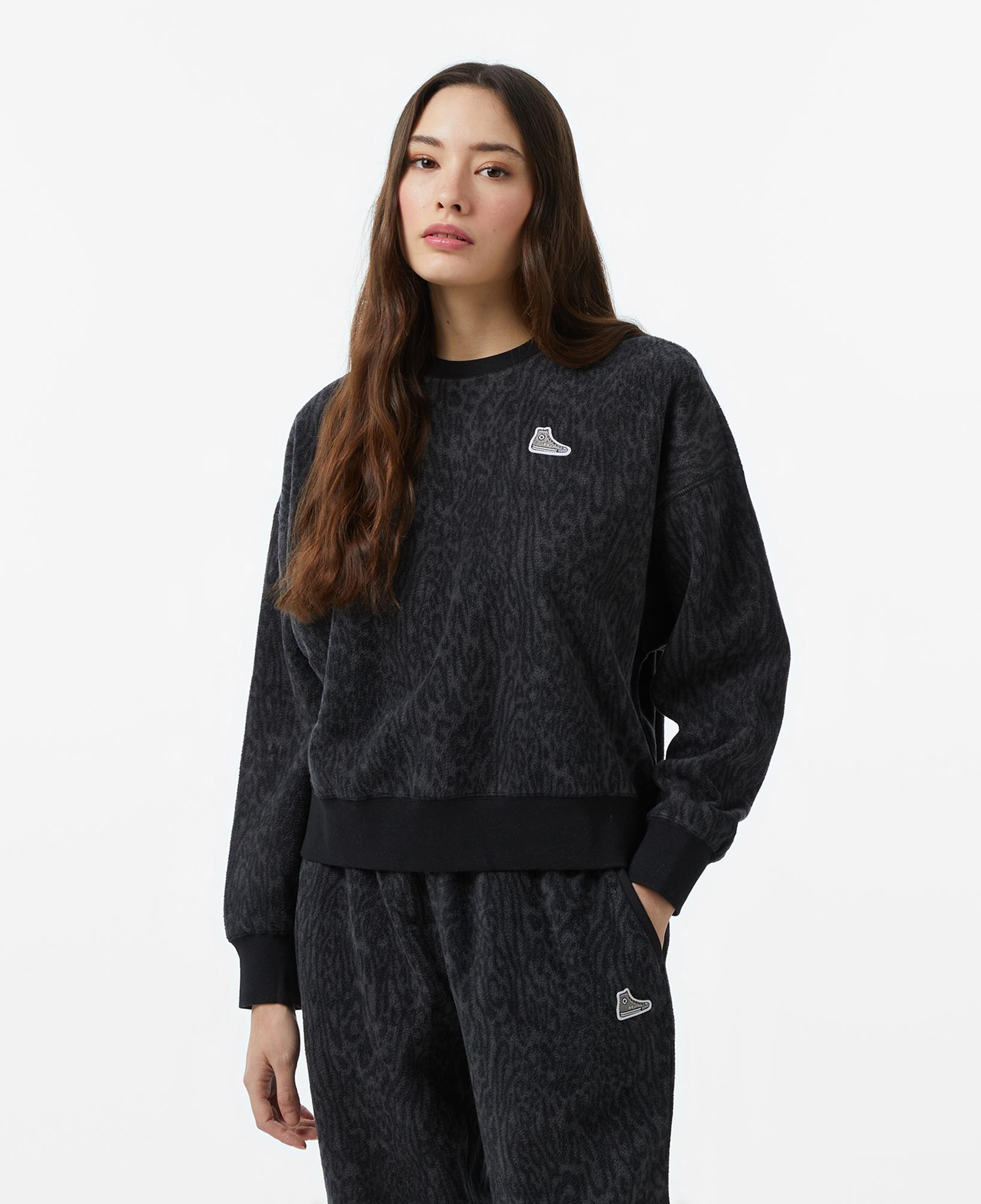 Converse Kadın Siyah Sweatshirt