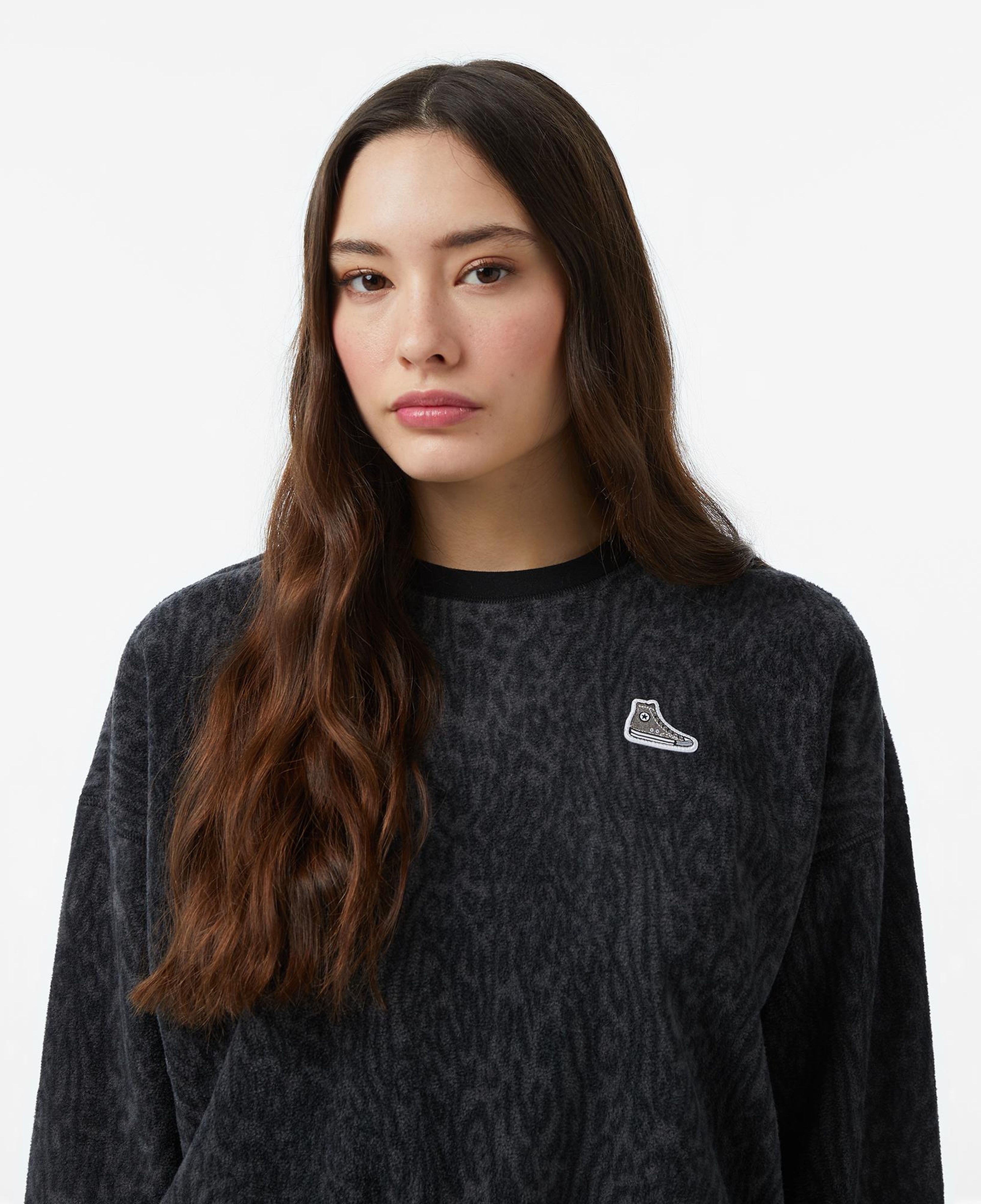 Converse Kadın Siyah Sweatshirt