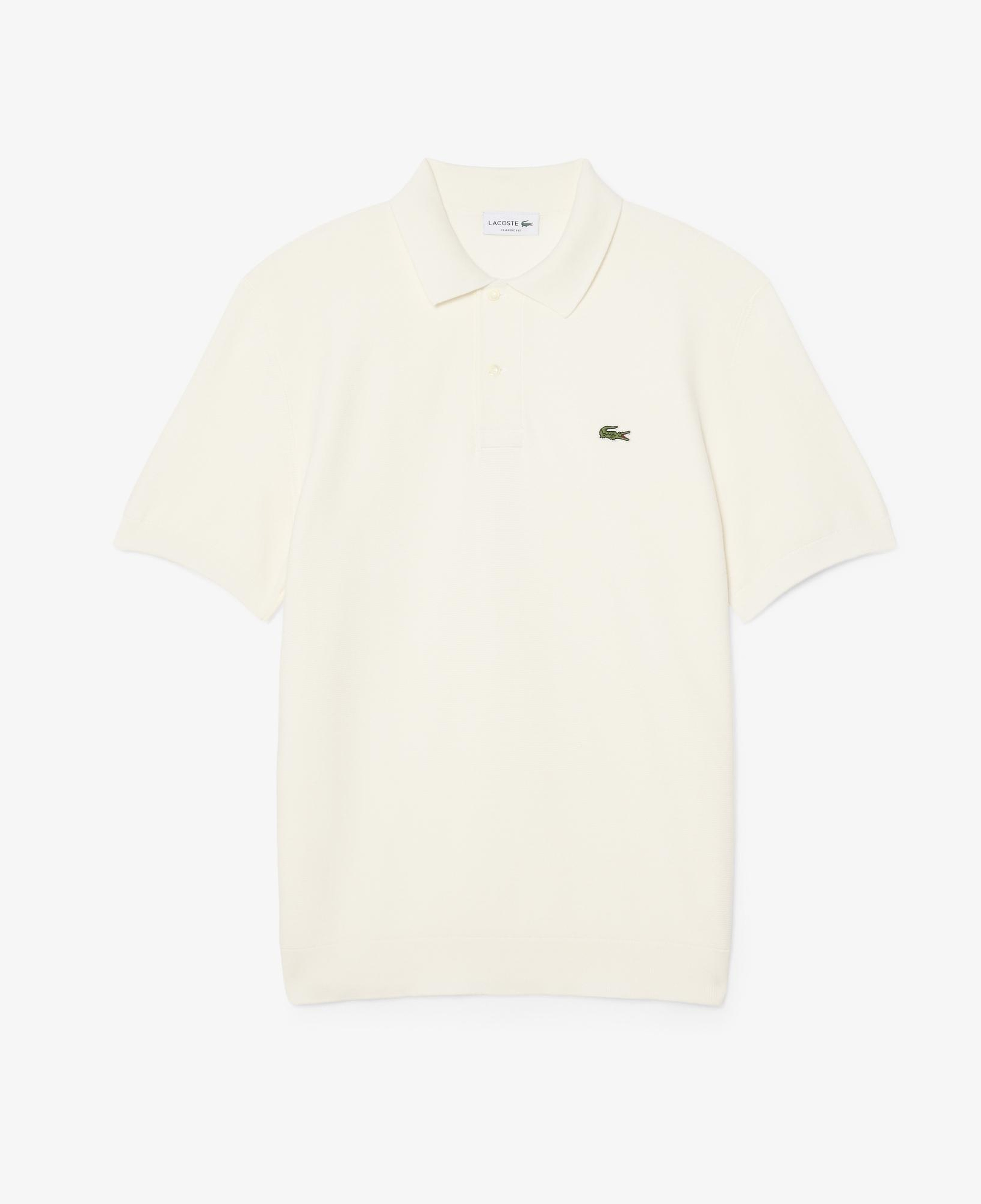 Lacoste Erkek Classic Fit Kısa Kollu Polo Yaka Krem Triko