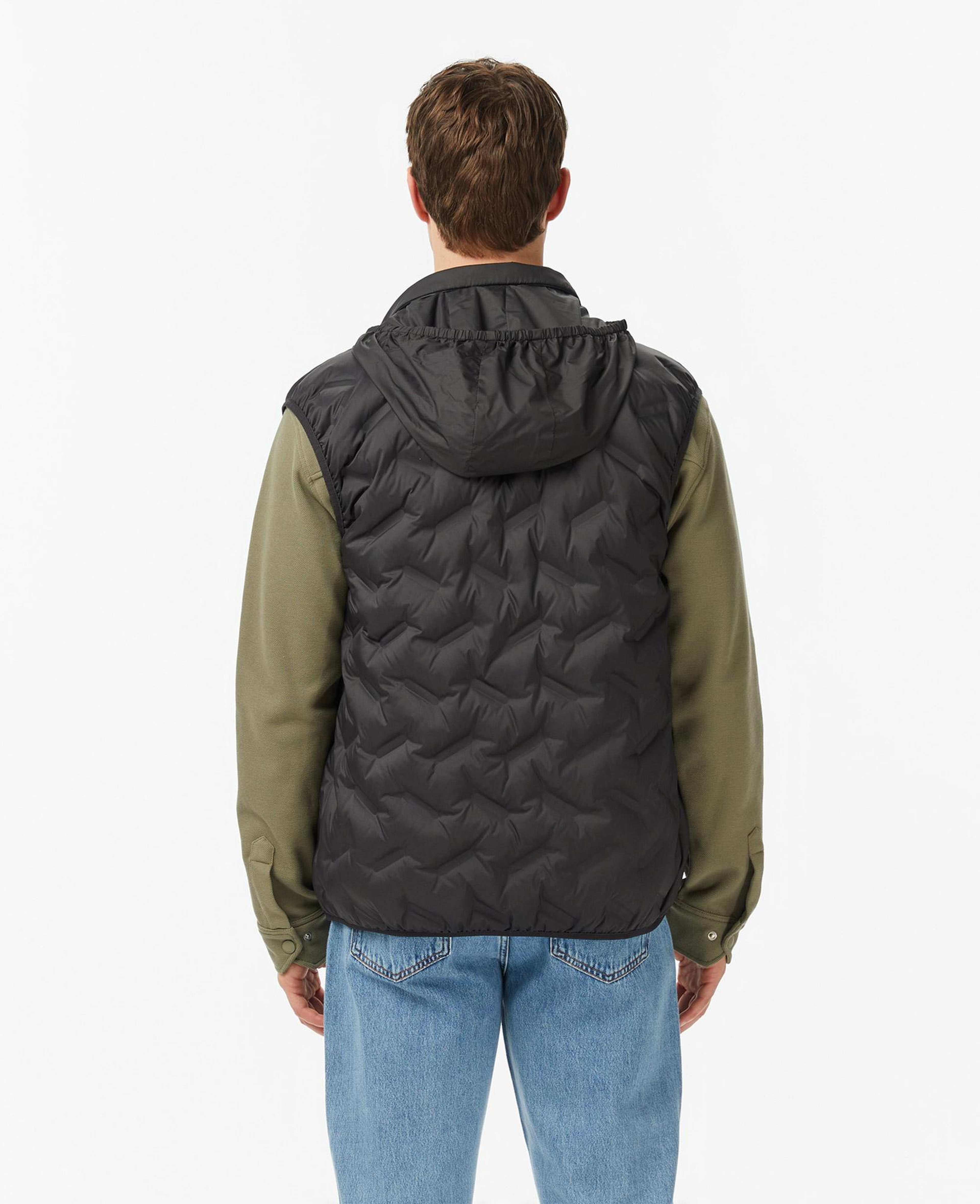 Lacoste Erkek Regular Fit Dik Yaka Kapitone Siyah Yelek