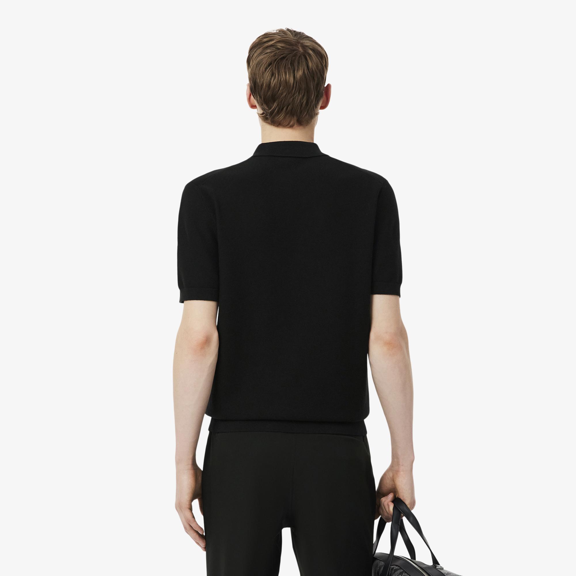 Lacoste Erkek Classic Fit Kısa Kollu Polo Yaka Siyah Triko