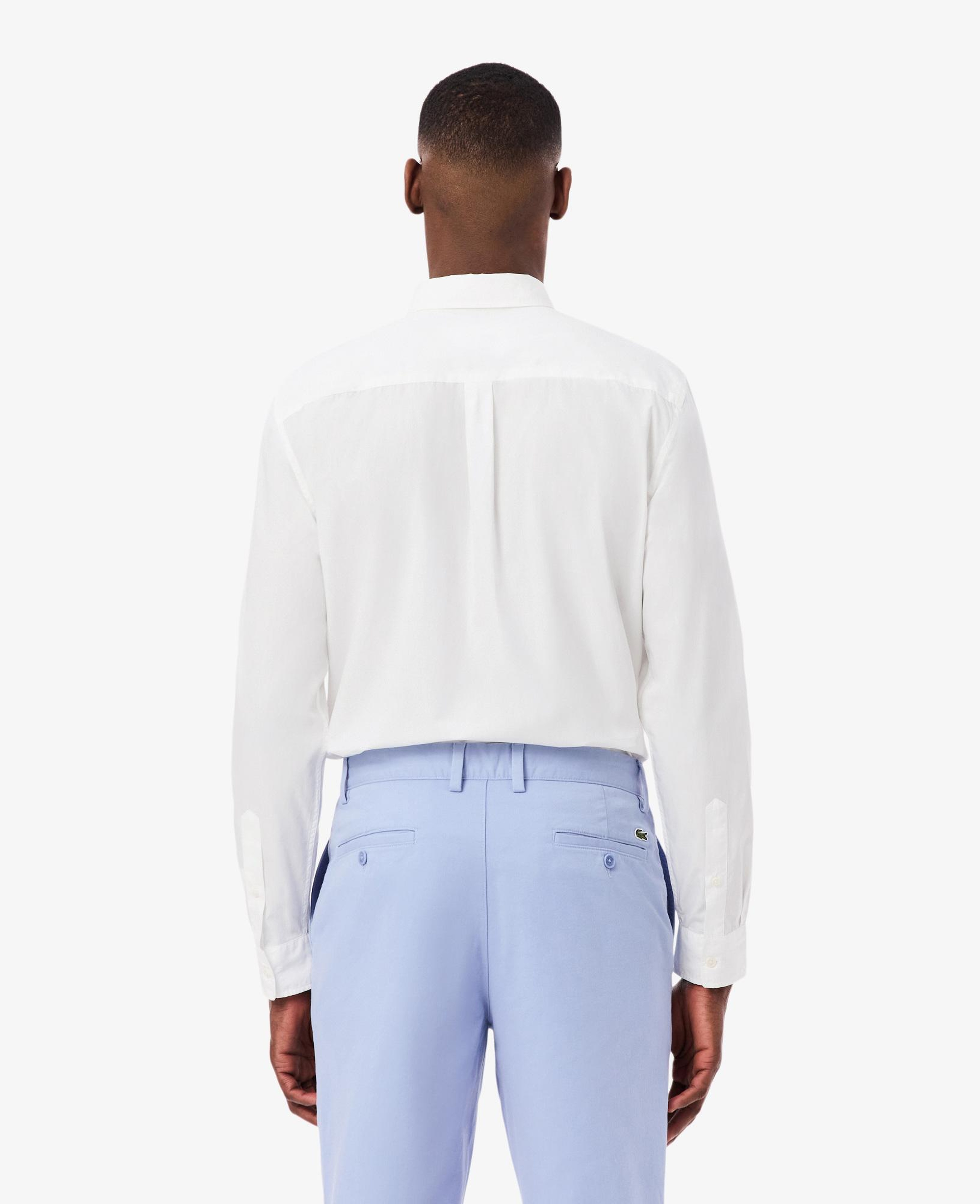 Lacoste Erkek Regular Fit Düğmeli Yaka Beyaz Gömlek
