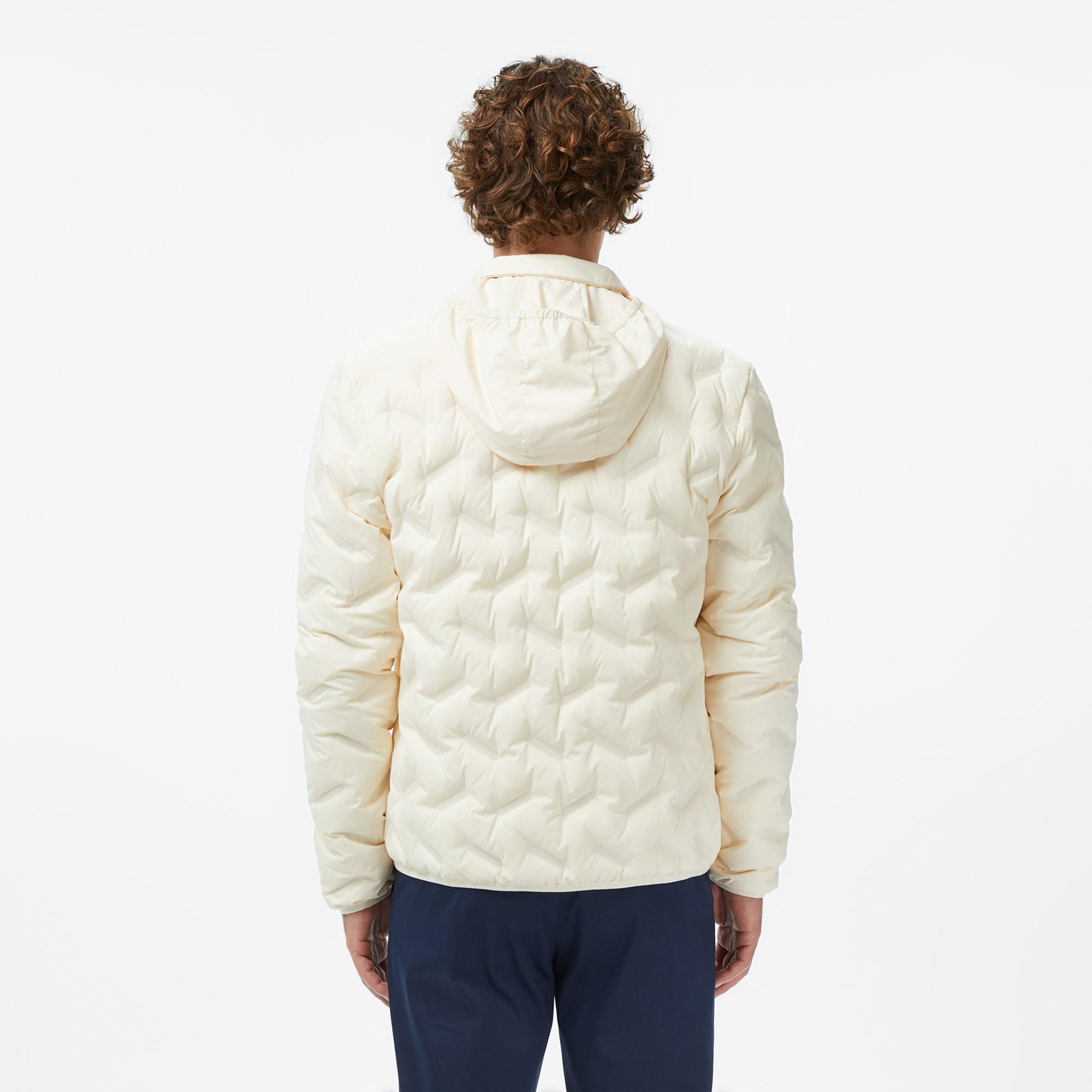 Lacoste Erkek Regular Fit Dik Yaka Kapitone Krem Mont