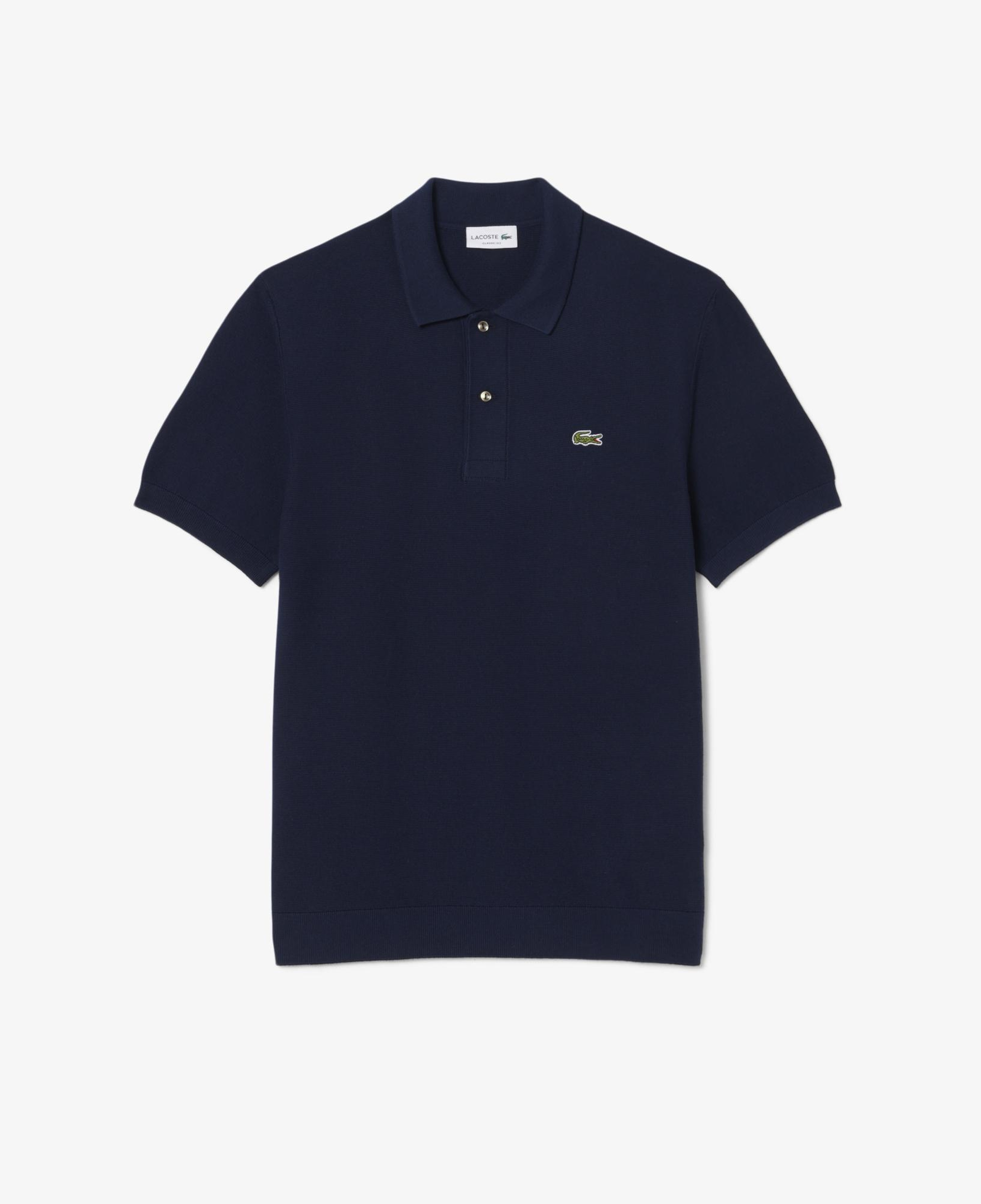 Lacoste Erkek Classic Fit Kısa Kollu Polo Yaka Lacivert Triko