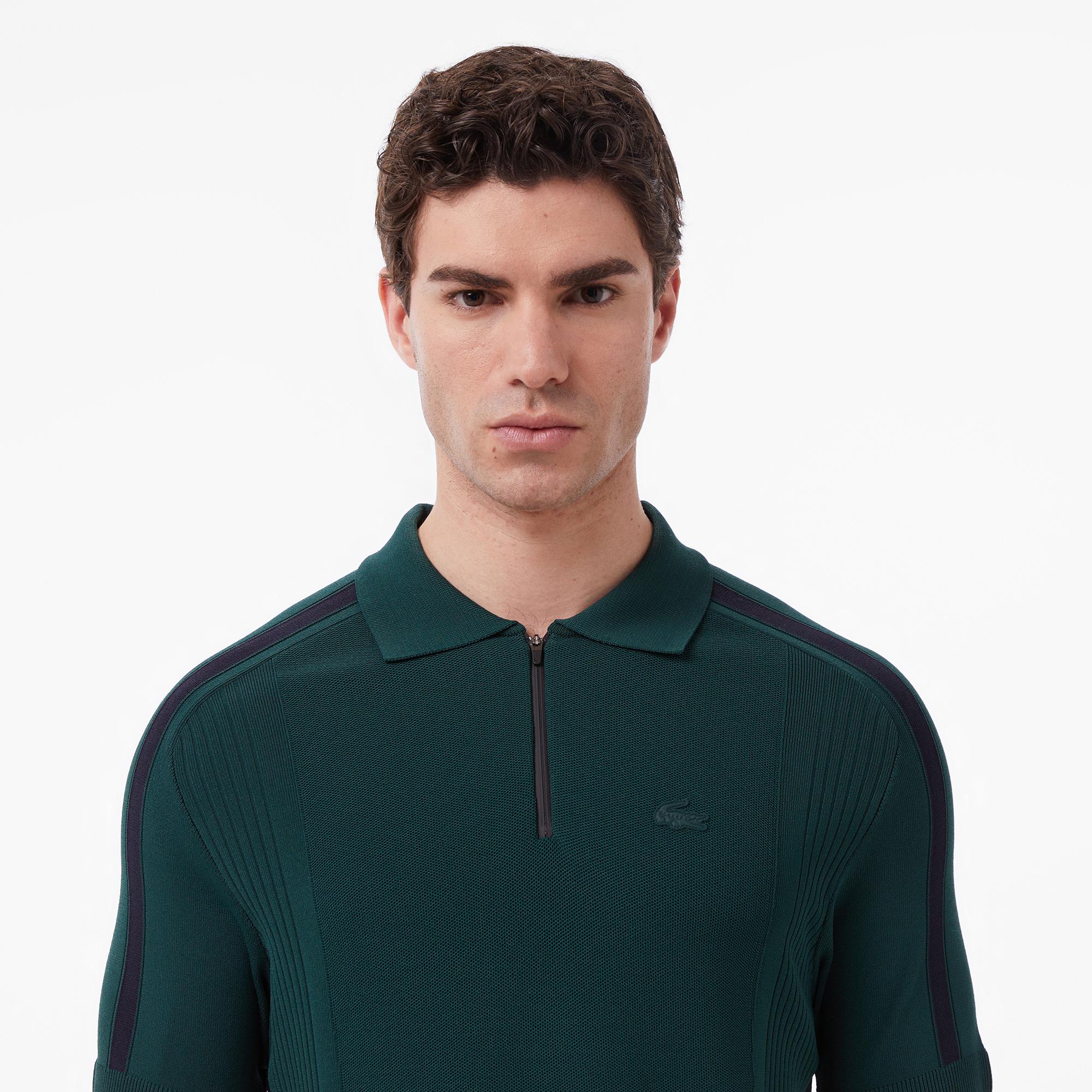 Lacoste Erkek Classic Fit Kısa Kollu Polo Yaka Koyu Yeşil Triko