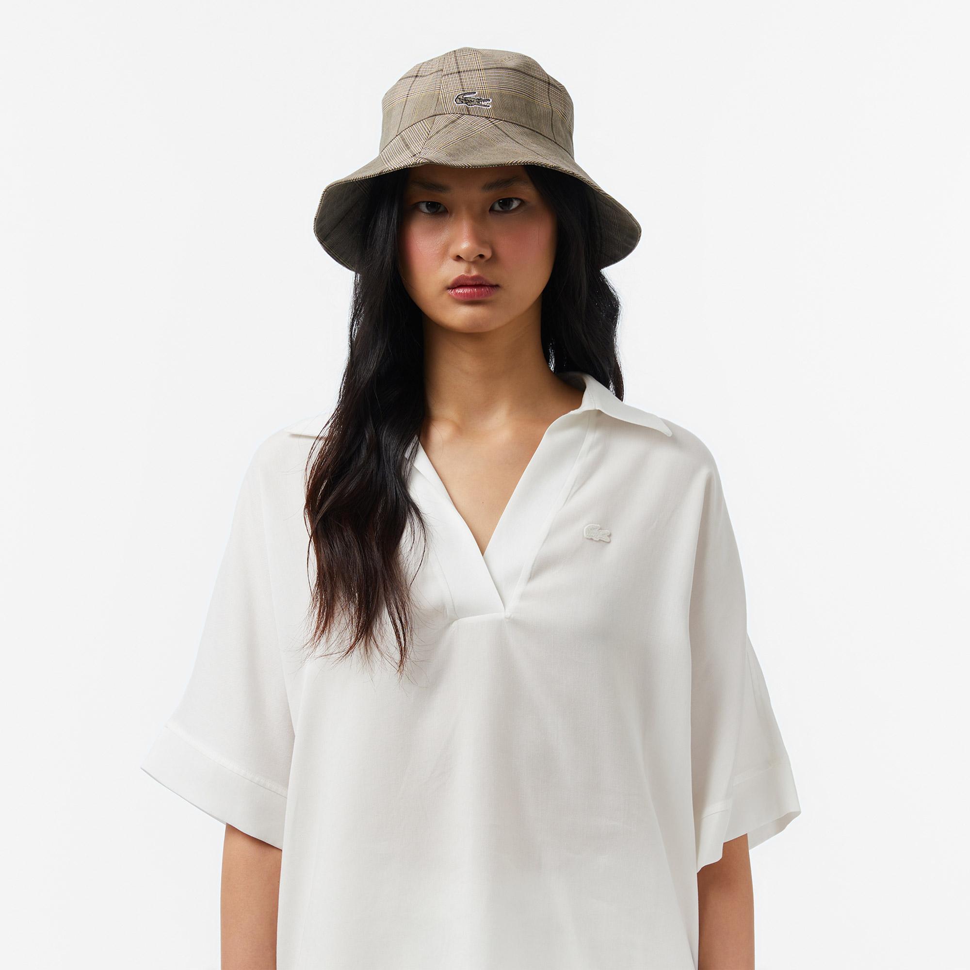 Lacoste Kadın Regular Fit Kısa Kollu Polo Yaka Beyaz Bluz