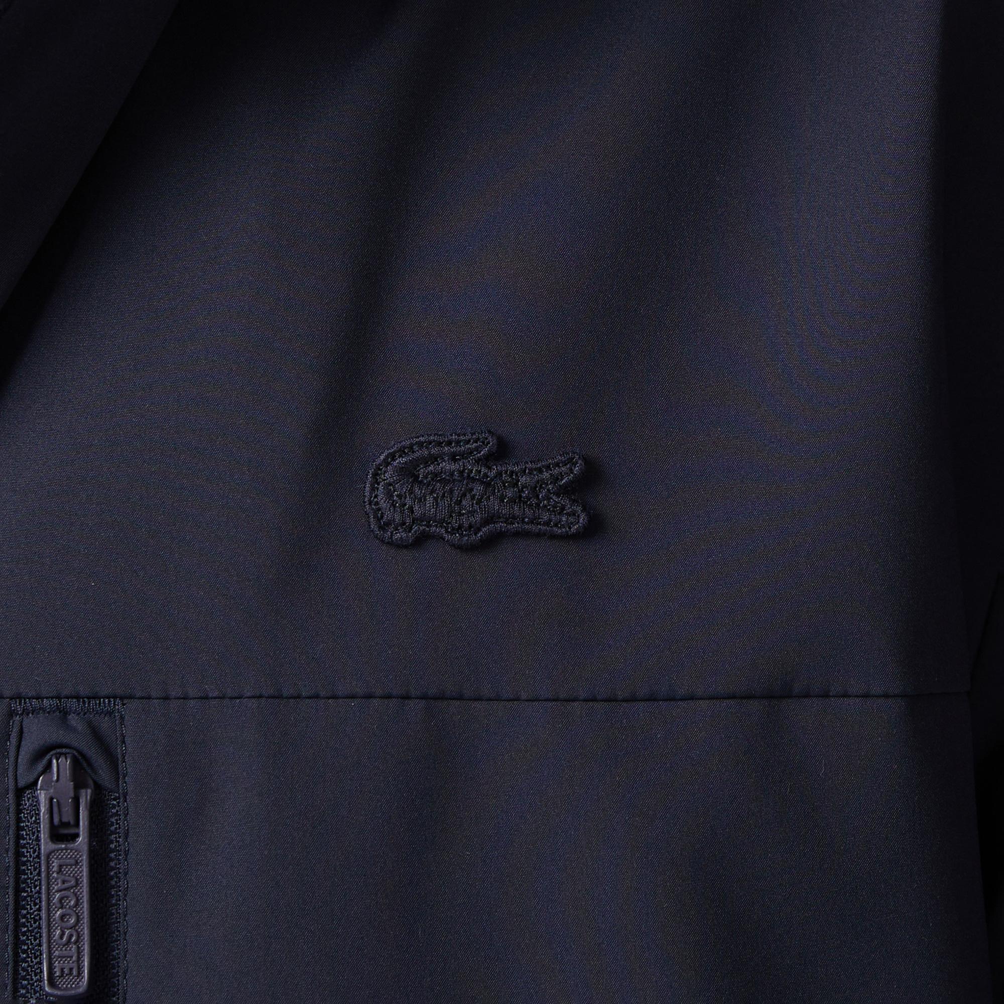 Lacoste Erkek Relaxed Fit Kapüşonlu Lacivert Mont