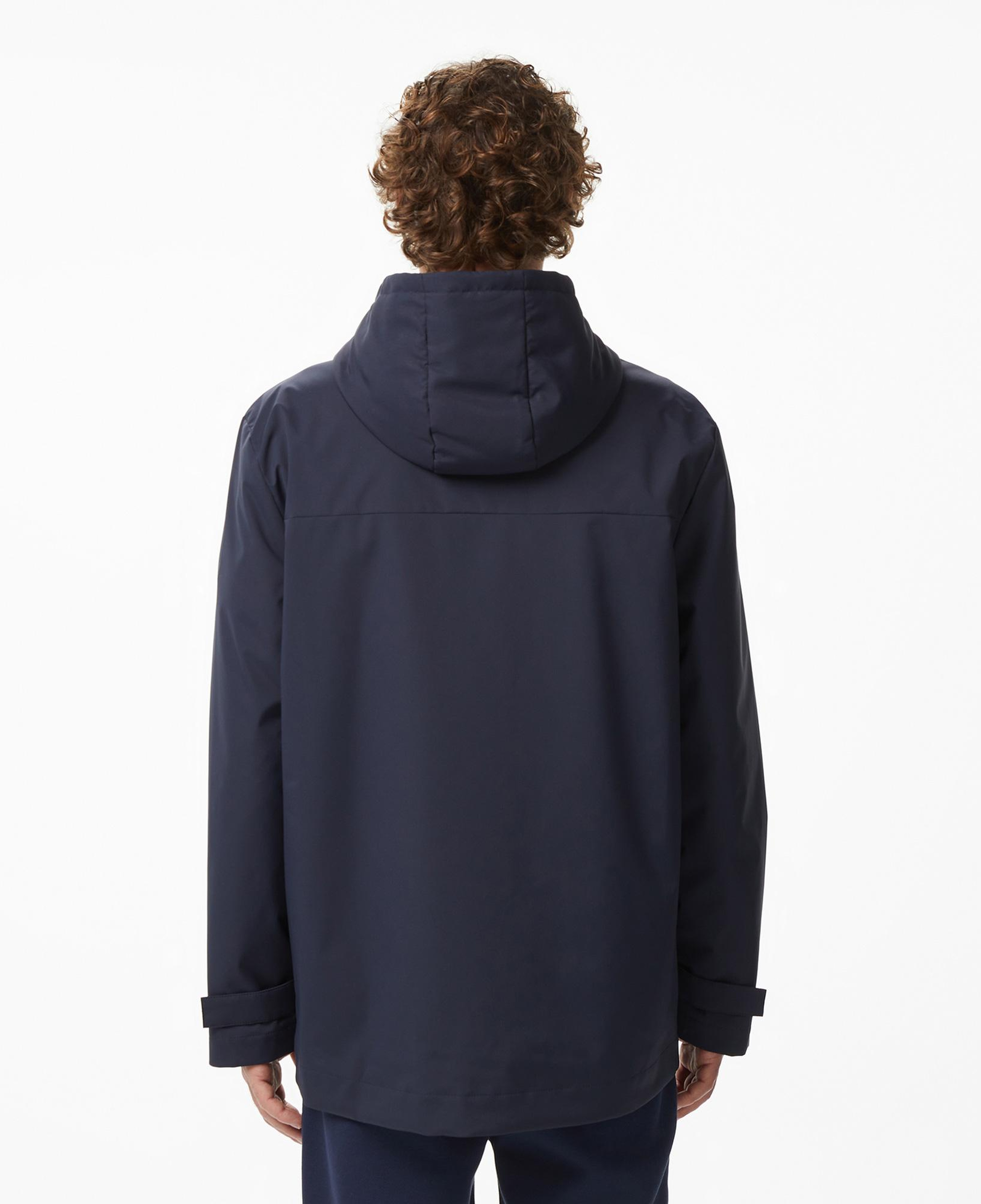 Lacoste Erkek Relaxed Fit Kapüşonlu Lacivert Mont